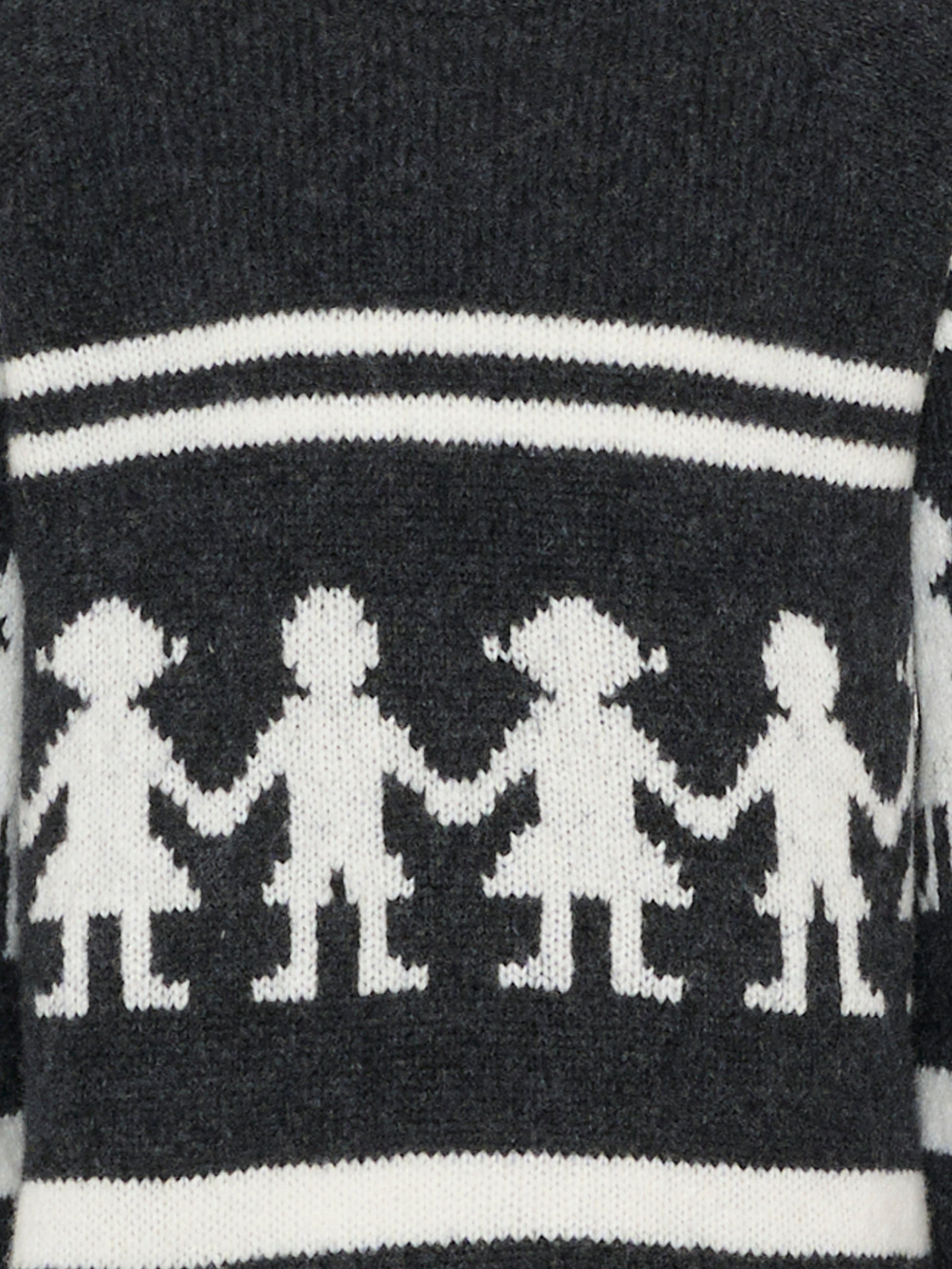 Maglione grigio per bambini con motivo jacquard,Douuod Kids,DX9P10 W0222 811AV