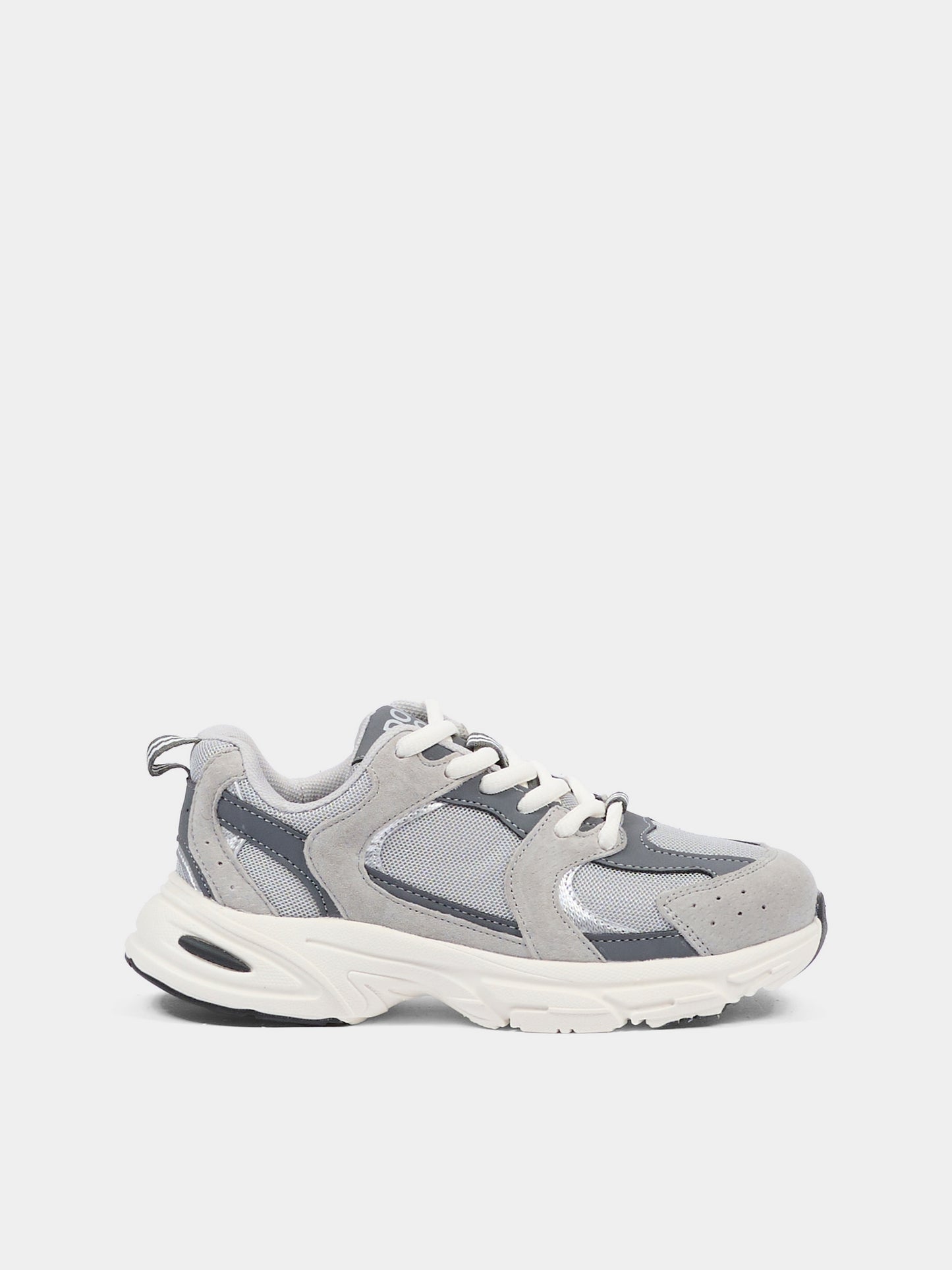 Sneakers grigie per bambini con charms,Douuod Kids X Coccolebimbi,28-GIBA486