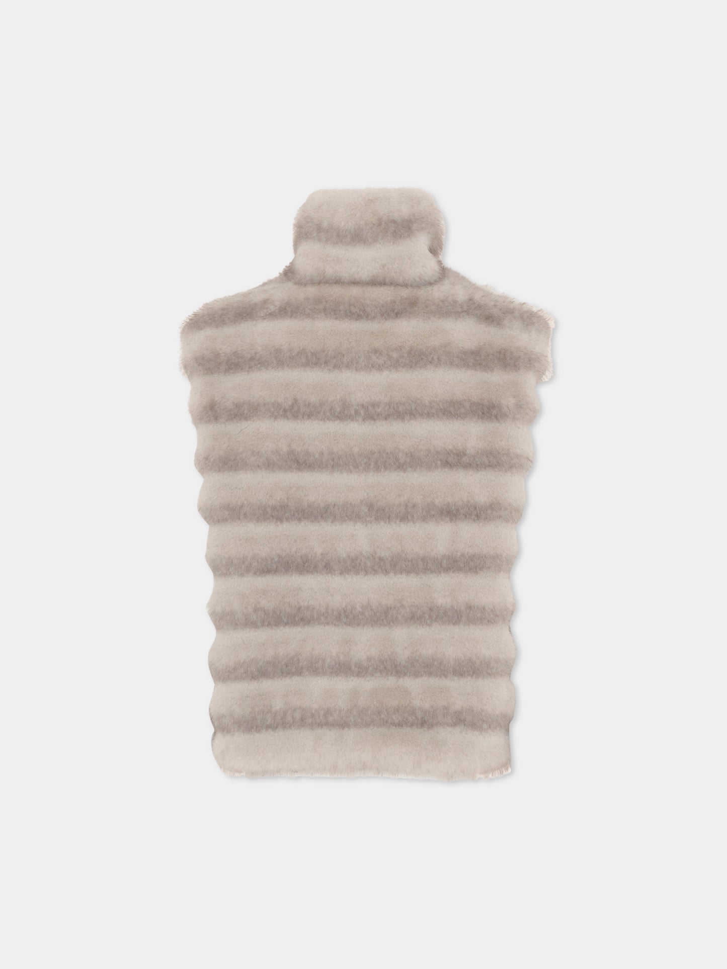 Gilet grigio per bambina,Monnalisa,17F108 6032 0032