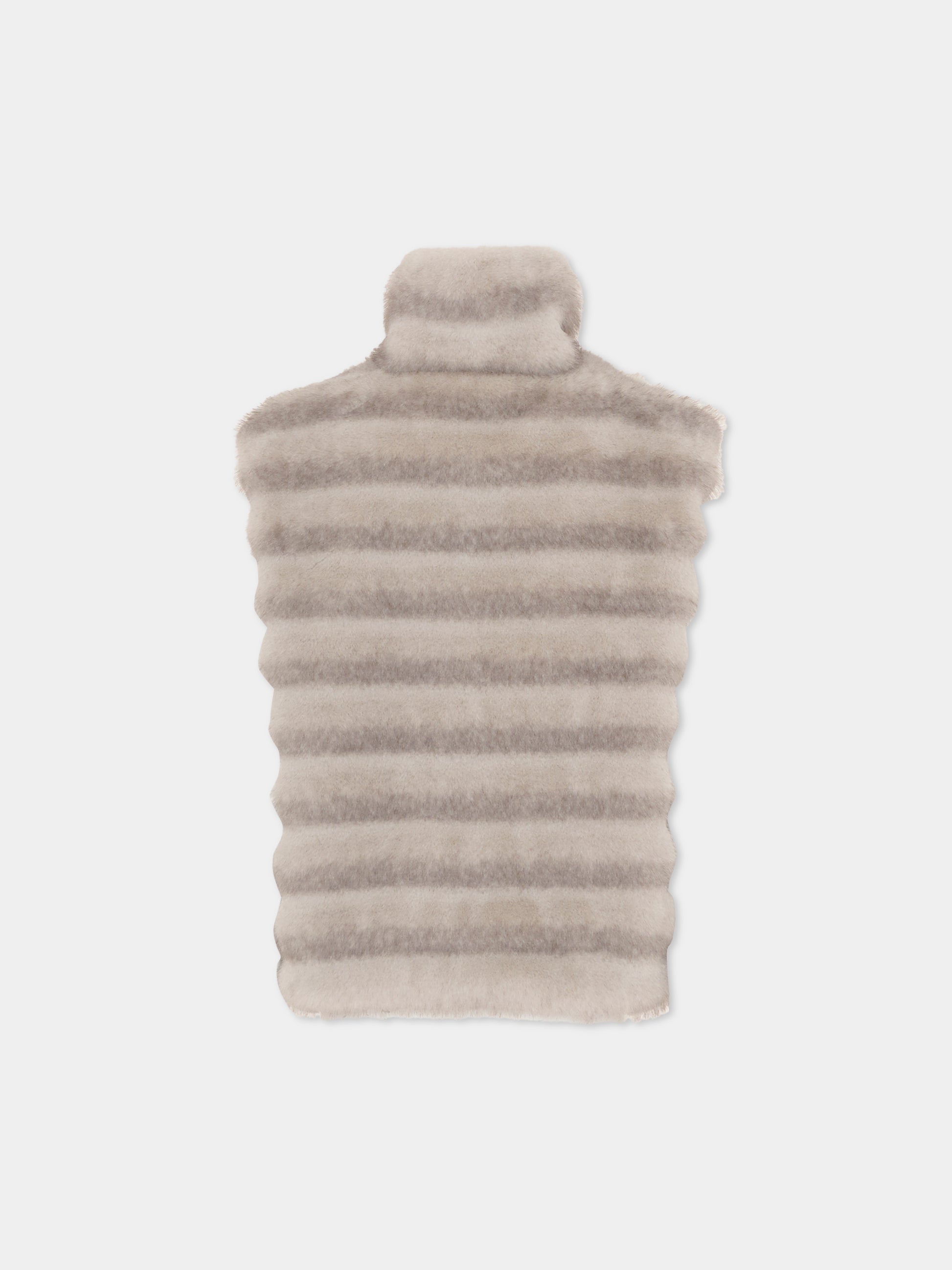 Gilet grigio per bambina,Monnalisa,17F108 6032 0032