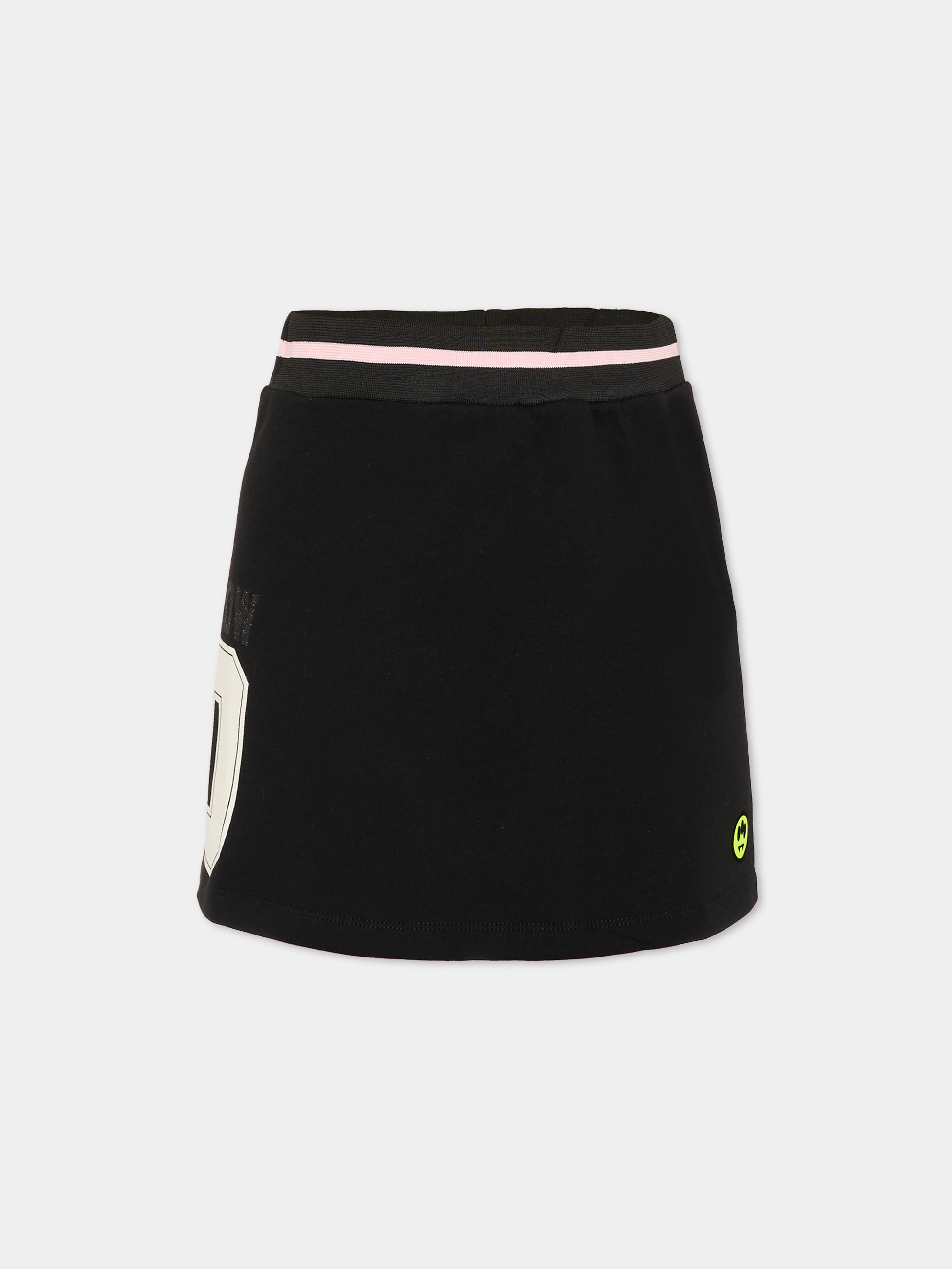 Gonna nera per bambina con logo,Barrow,F5BKJGSK196 110