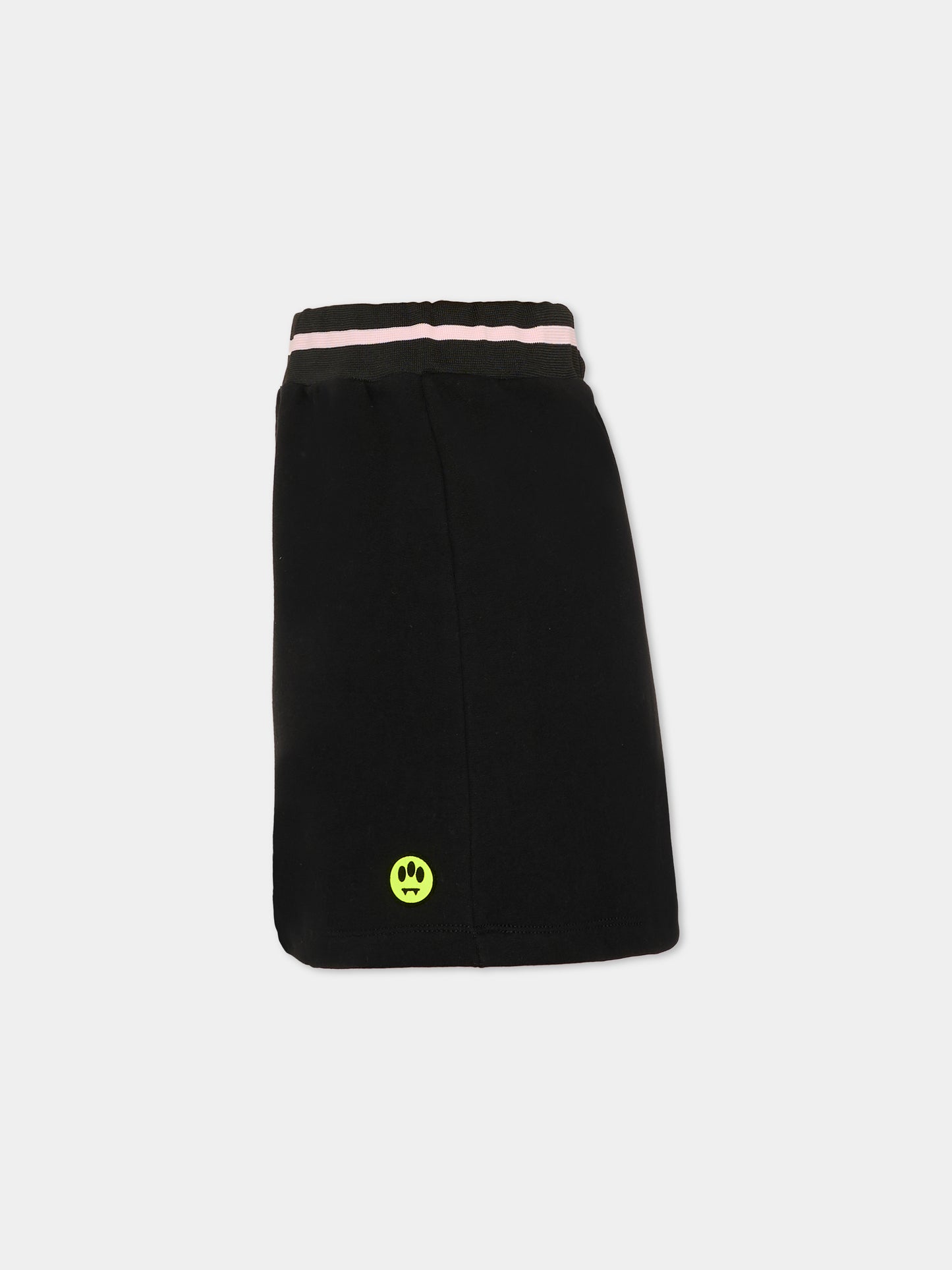 Gonna nera per bambina con logo,Barrow,F5BKJGSK196 110