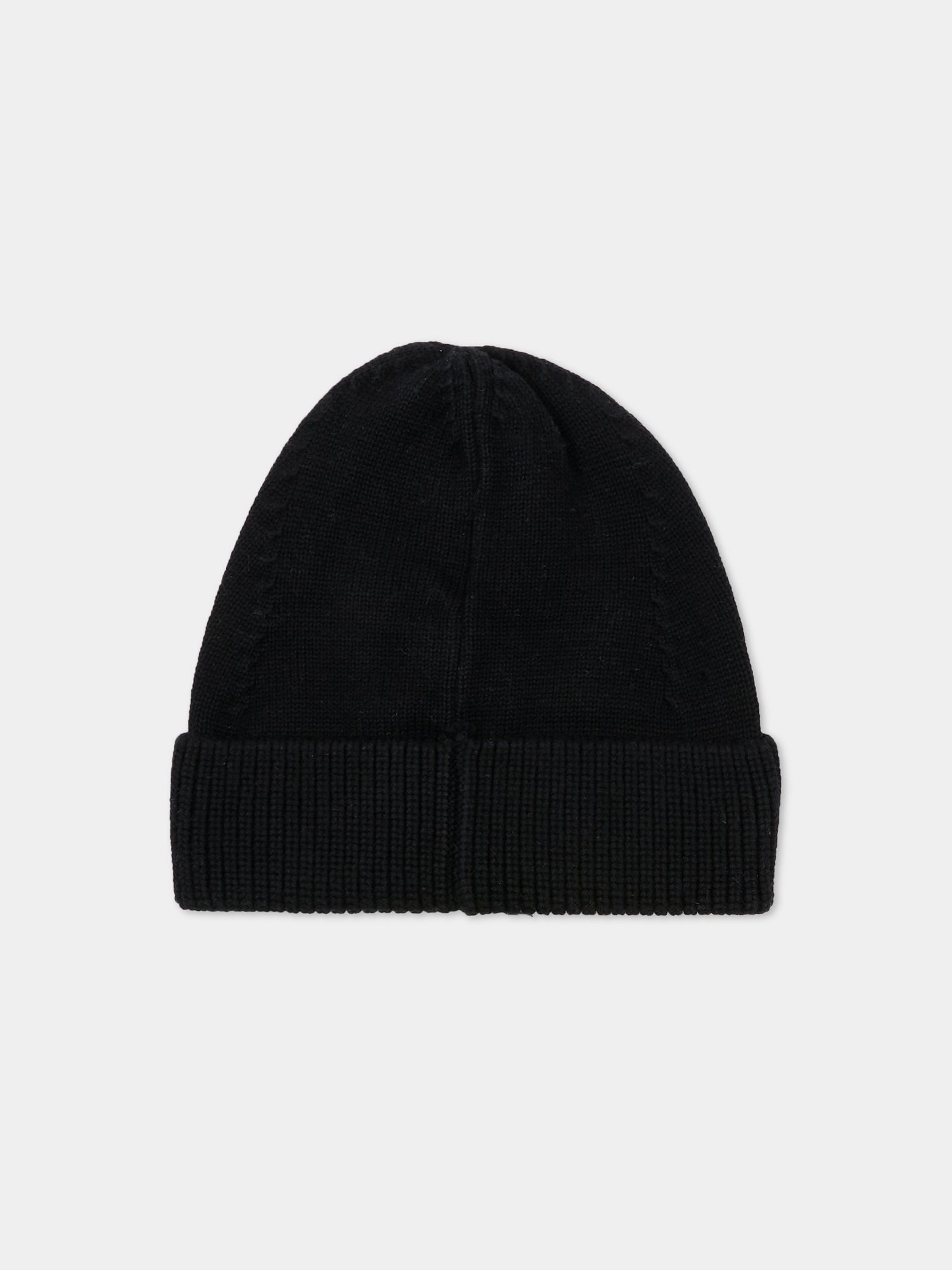 Berretto nero per bambini con logo,Barrow,F5BKJUHT091 110