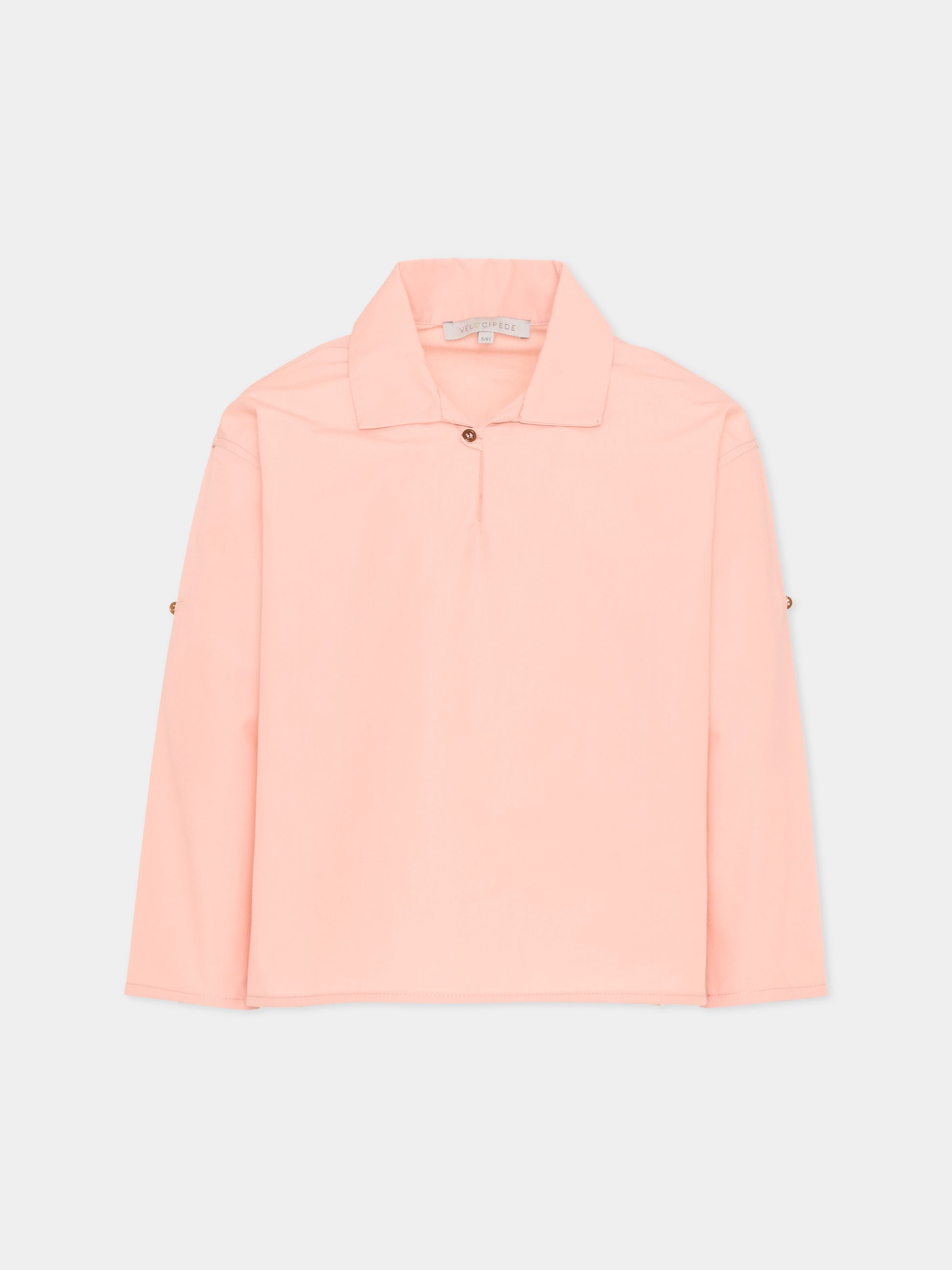 Polo rosa per bambina,Vélocipède,VLC-SS26-SH004 PINK