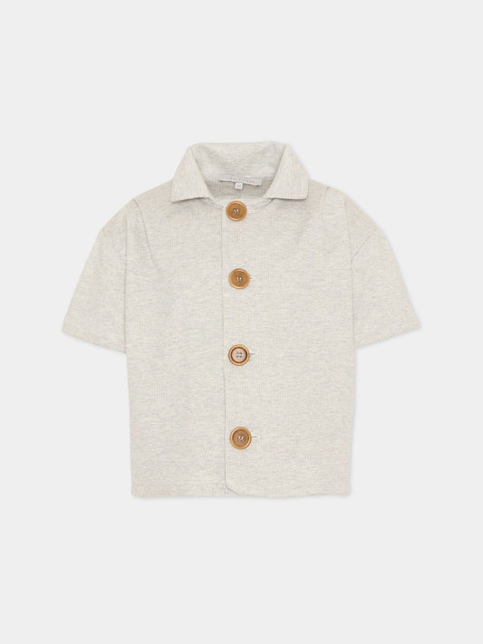 Giacca grigia per bambini,Vélocipède,VLC-SS26-JK003 GREY