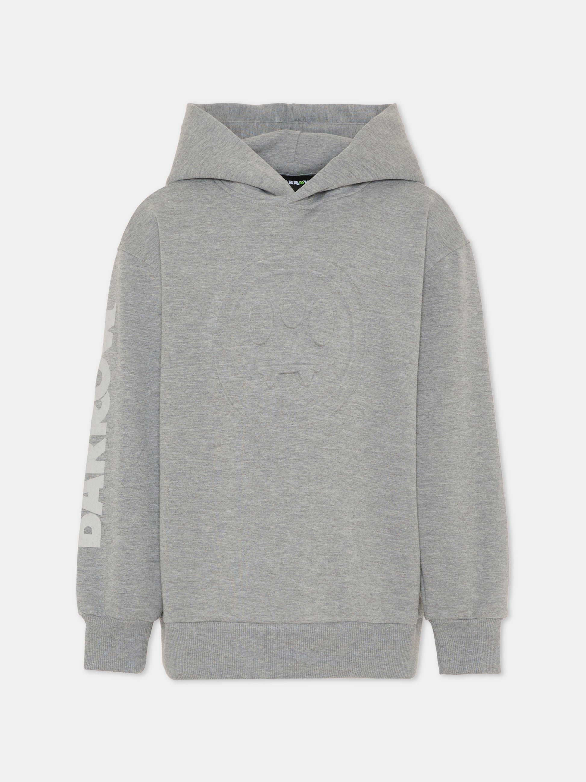 Felpa grigia per bambino con smile,Barrow,F5BKJUHS039 251