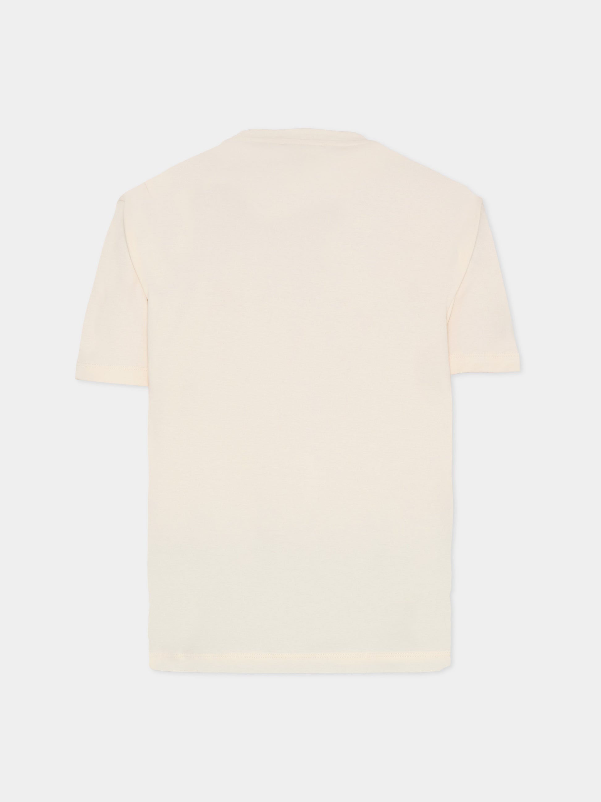 T-shirt avorio per bambini con smile,Barrow,F5BKJUTH041 013