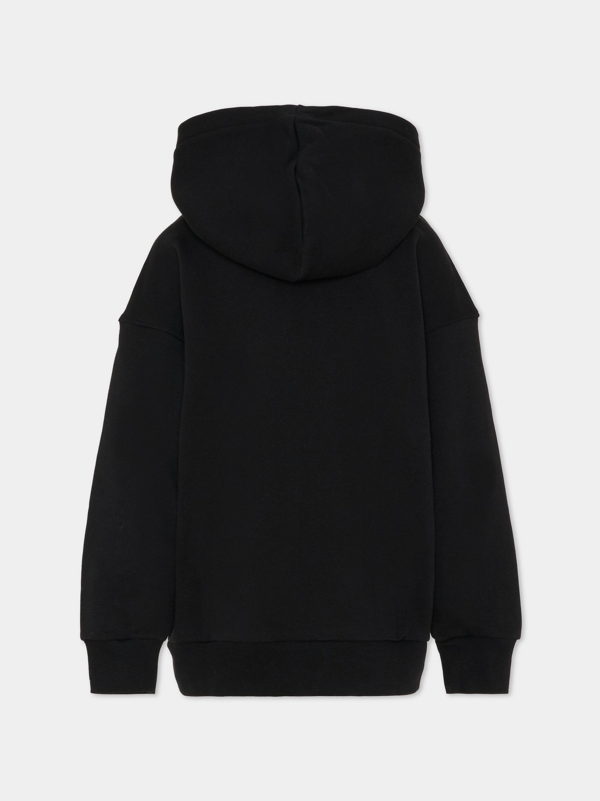 Felpa nera per bambini con smile e logo,Barrow,F5BKJUZH049 110