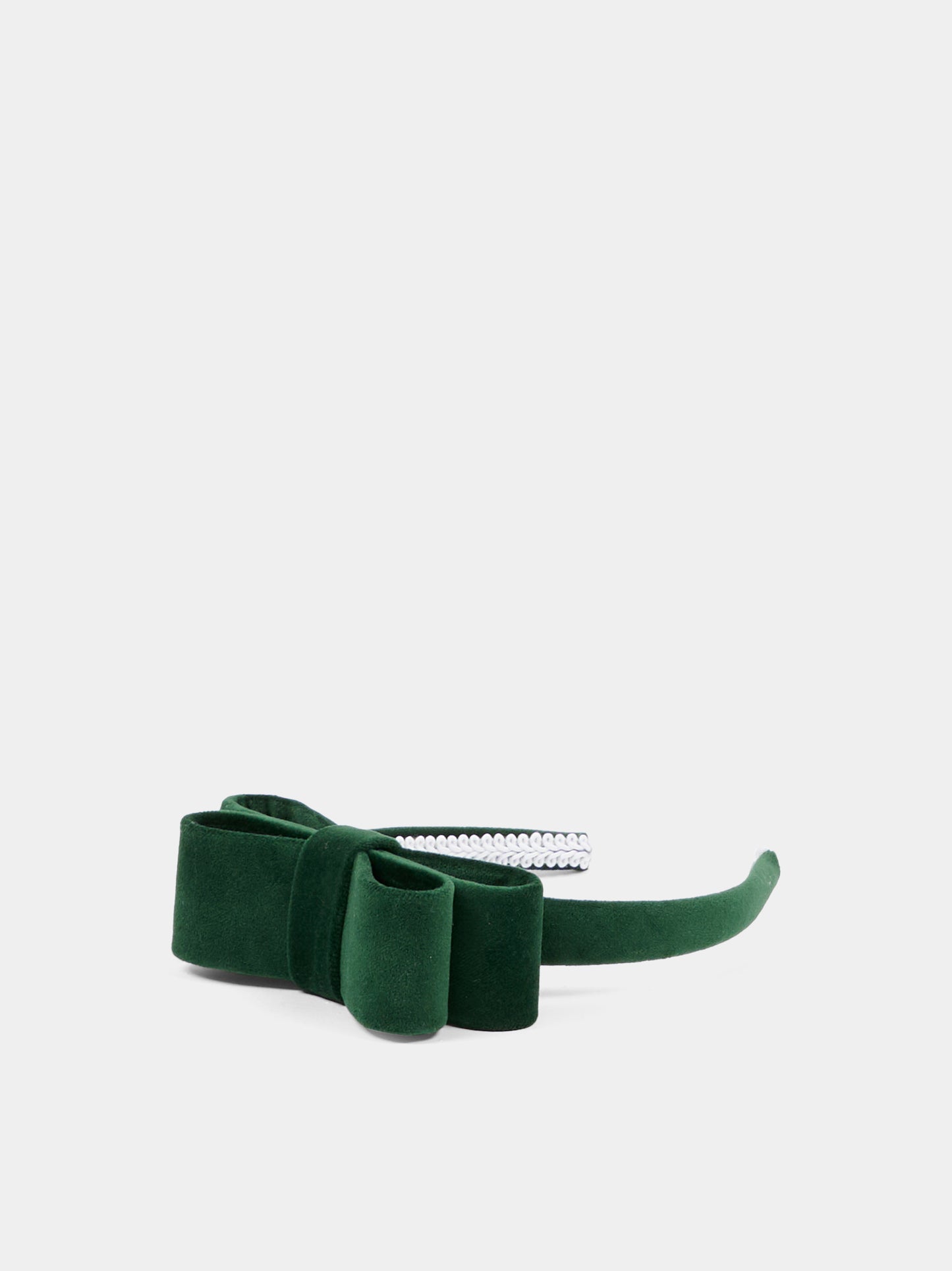 Cerchietto Minnù verde per bambina con fiocco,Nennè Studio,MINNU VERDE INGLESE