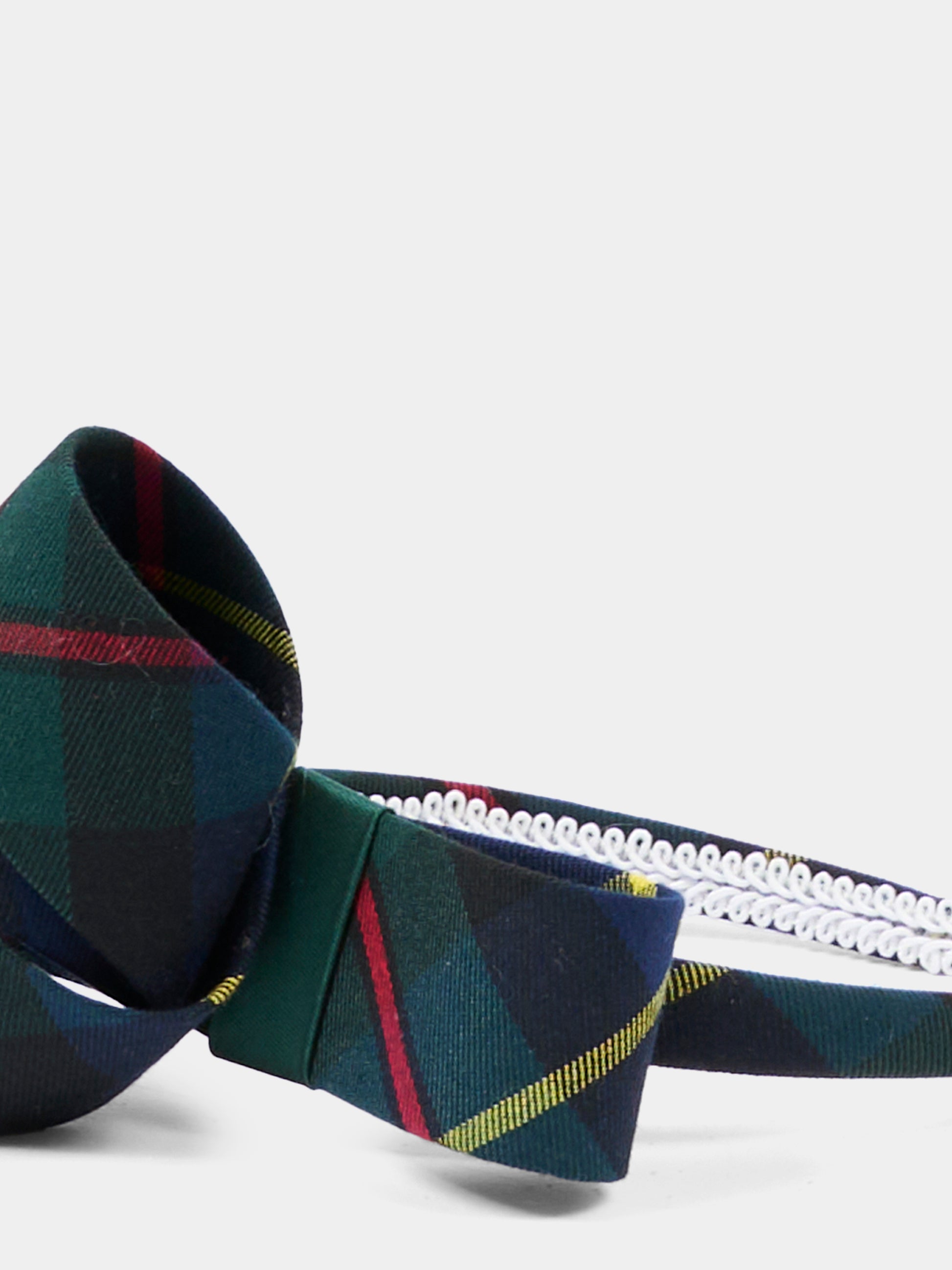 Cerchietto Dorothy verde per bambina con fiocco intrecciato,Nennè Studio,DOROTHY VERDE