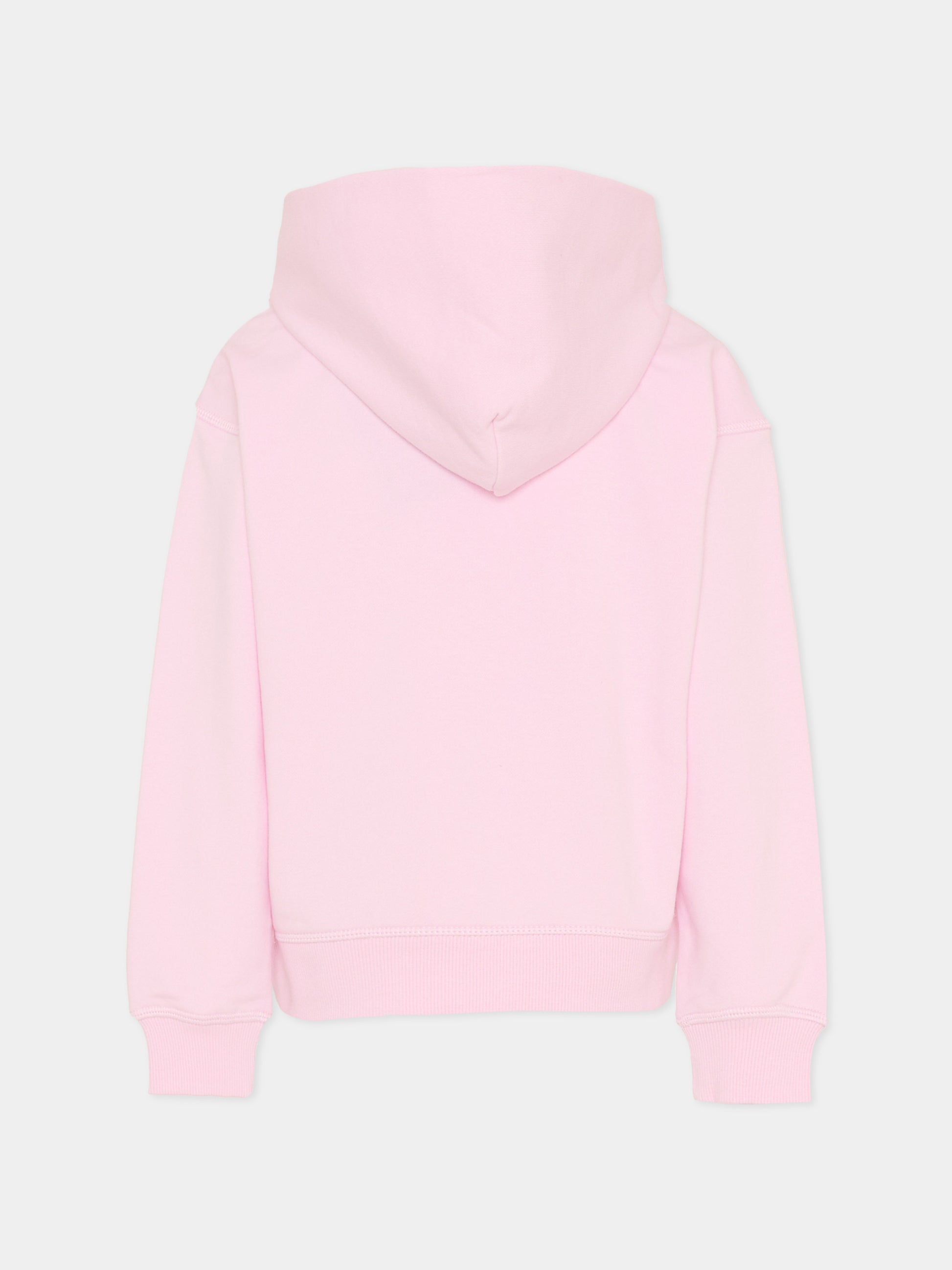 Felpa rosa per bambina con logo,New Balance,LAKG0056 LIR