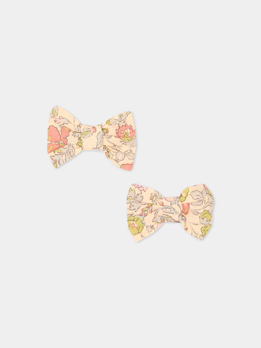 Multicolor floral hair clips for Girl,Bonpoint,W06GHAW00001 523B