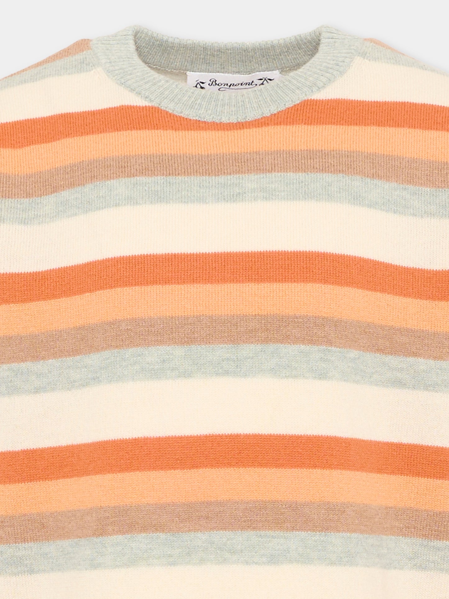 Maglione multicolor per bambino a righe,Bonpoint,W06BJUK00002 235