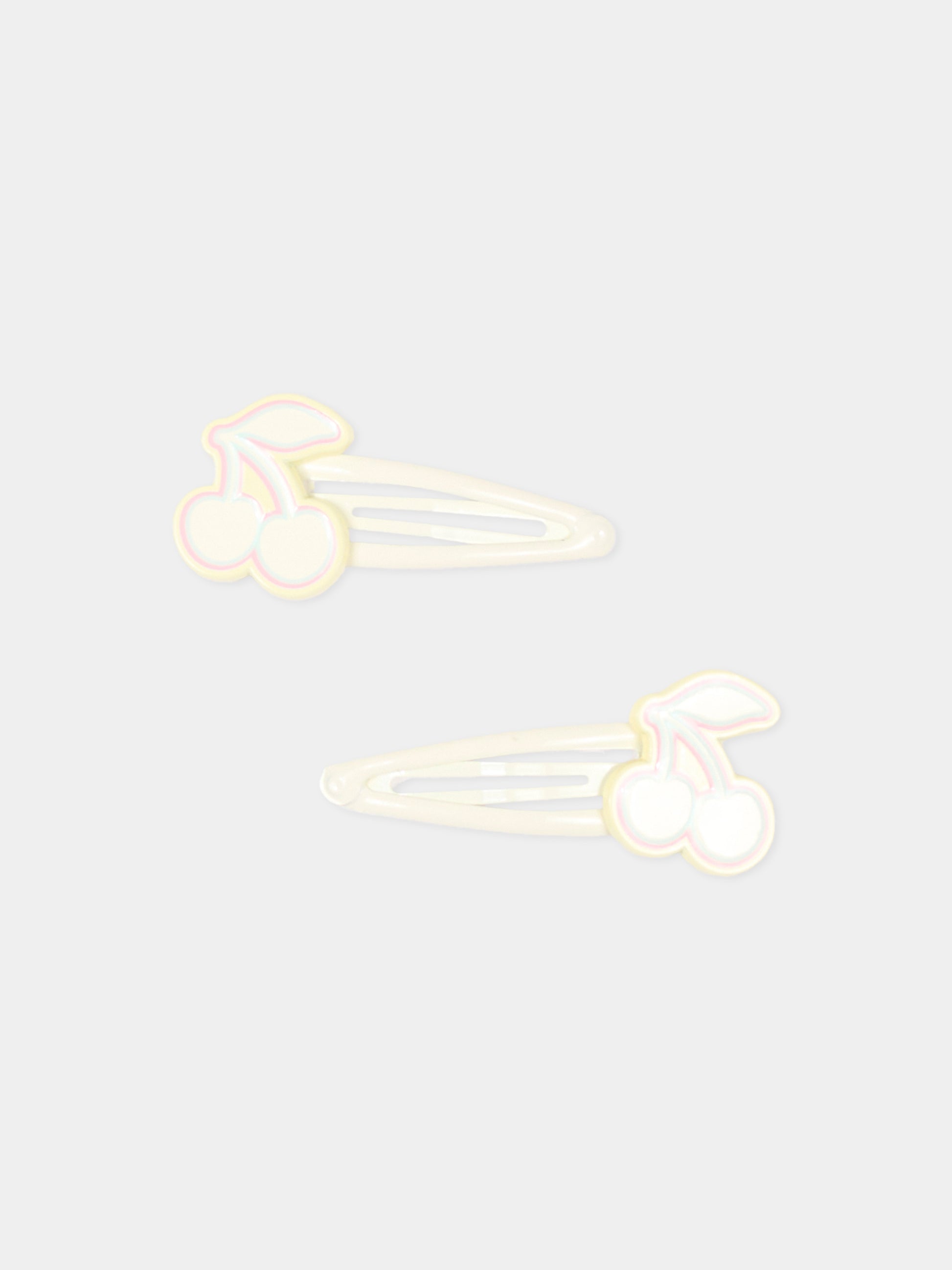 Fermaglio avorio per bambina con ciliegie,Bonpoint,P06GHAW00002 004