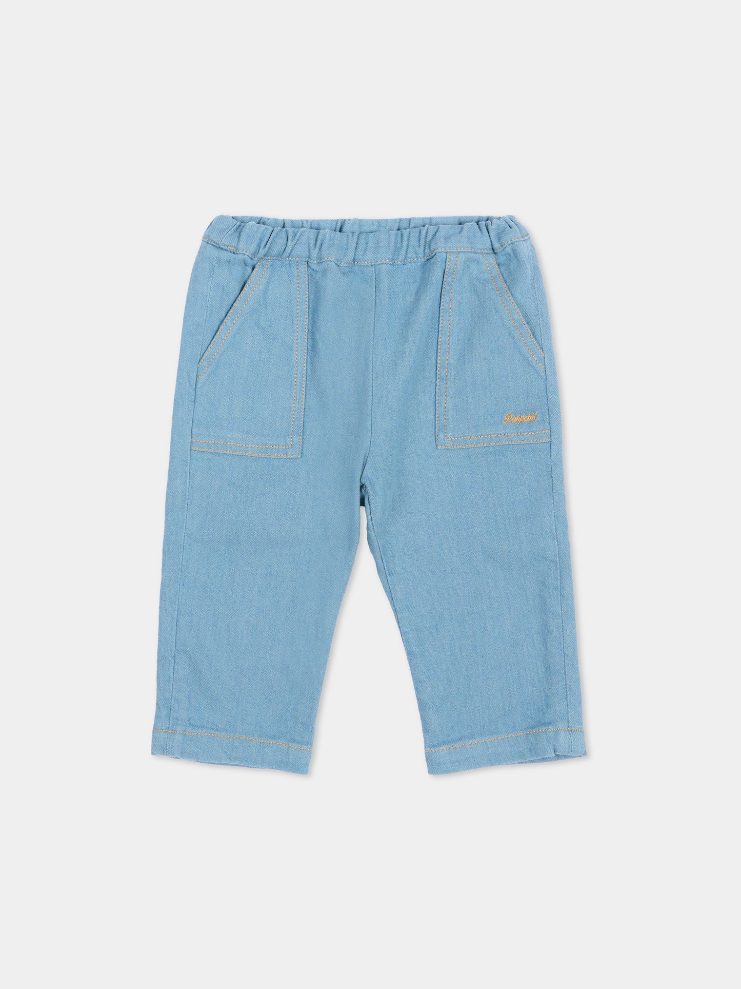 Jeans denim per neonato con logo,Bonpoint,P06ZPAW00001 014
