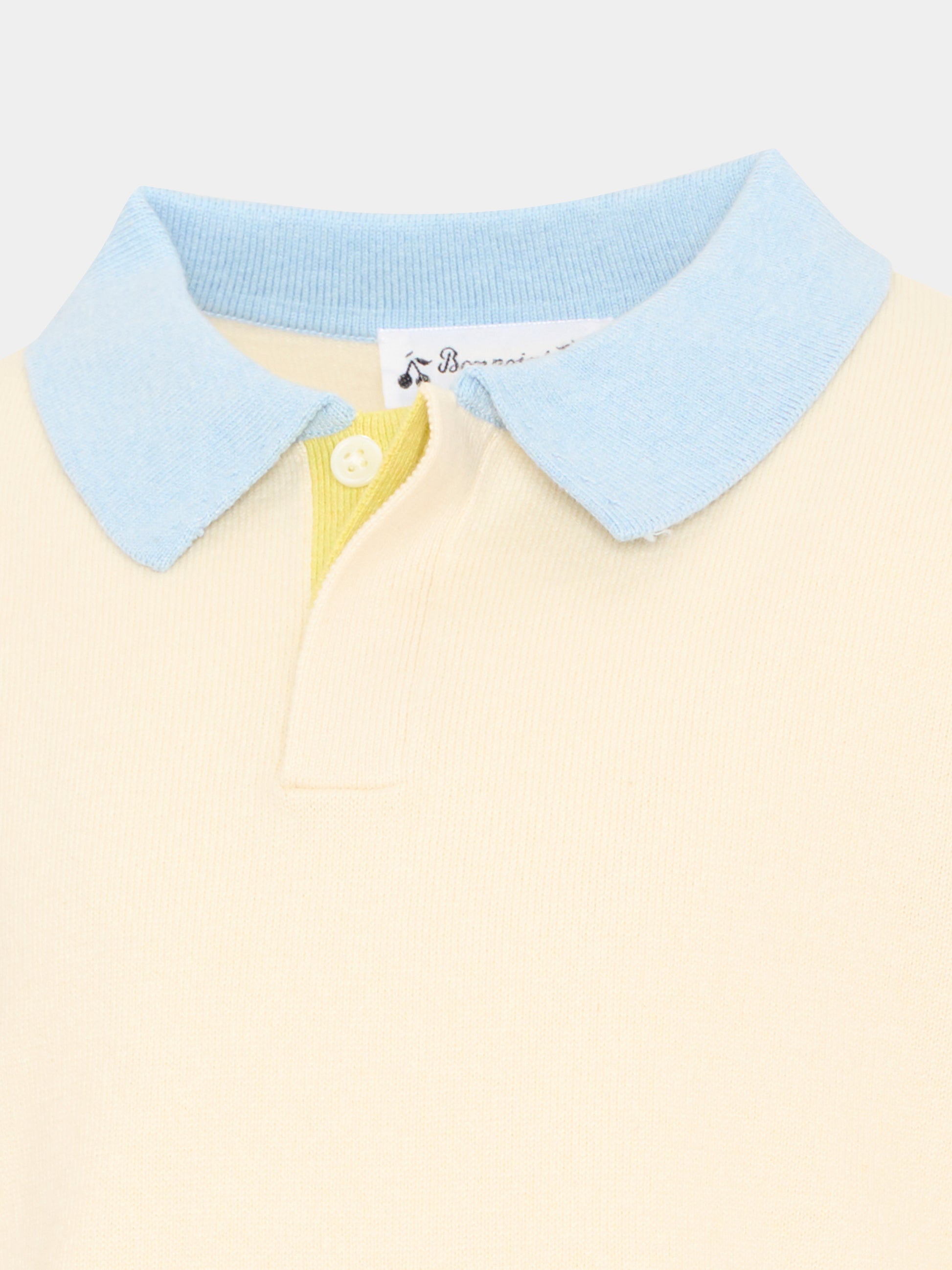 Polo beige a manica lunga per bambino,Bonpoint,P06BJUK00001 103