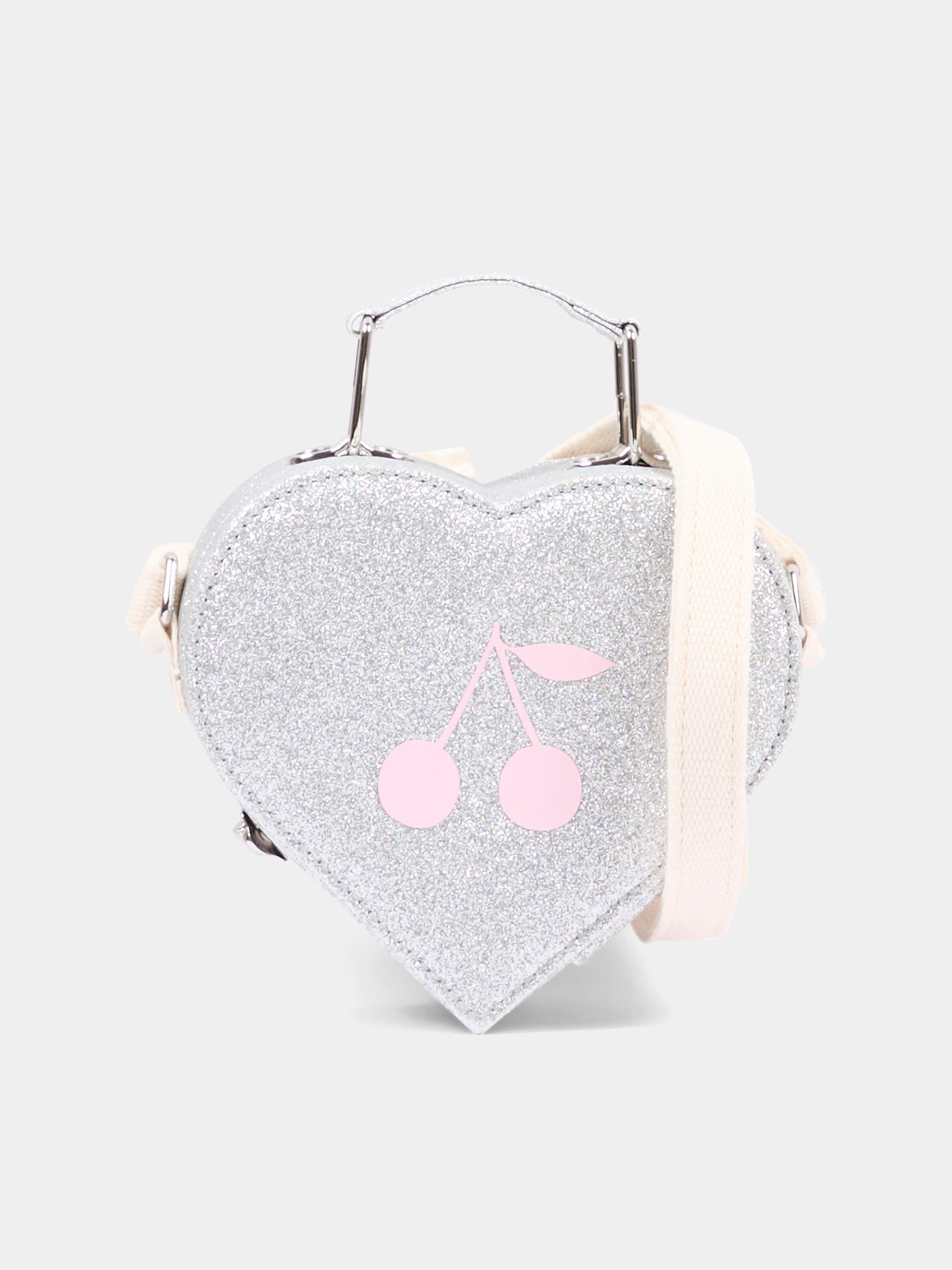 Borsa argento a forma di cuore per bambina,Bonpoint,P06GBAW00001 089