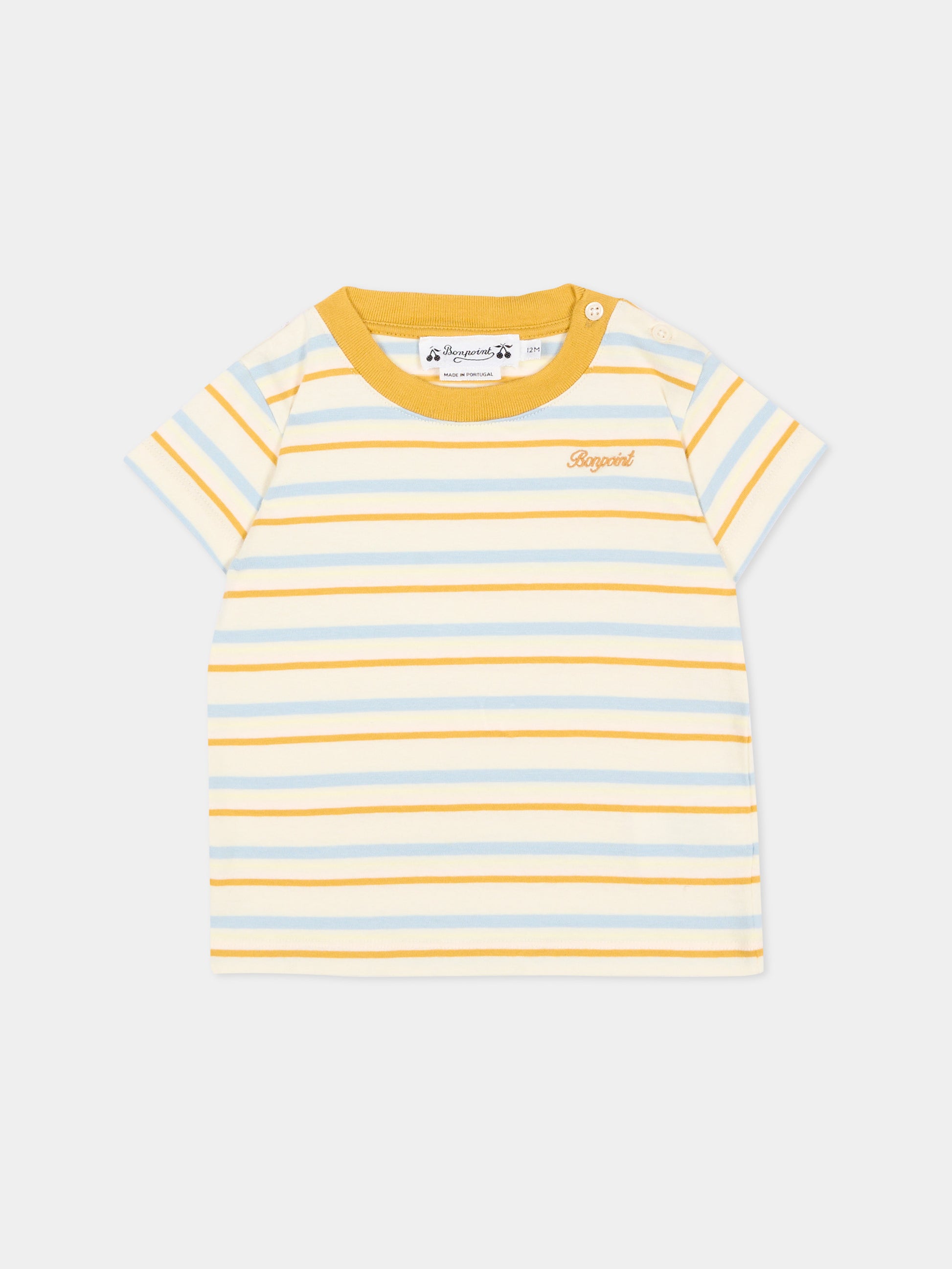 T-Shirt multicolor per neonato,Bonpoint,P06YTSK00001 280A