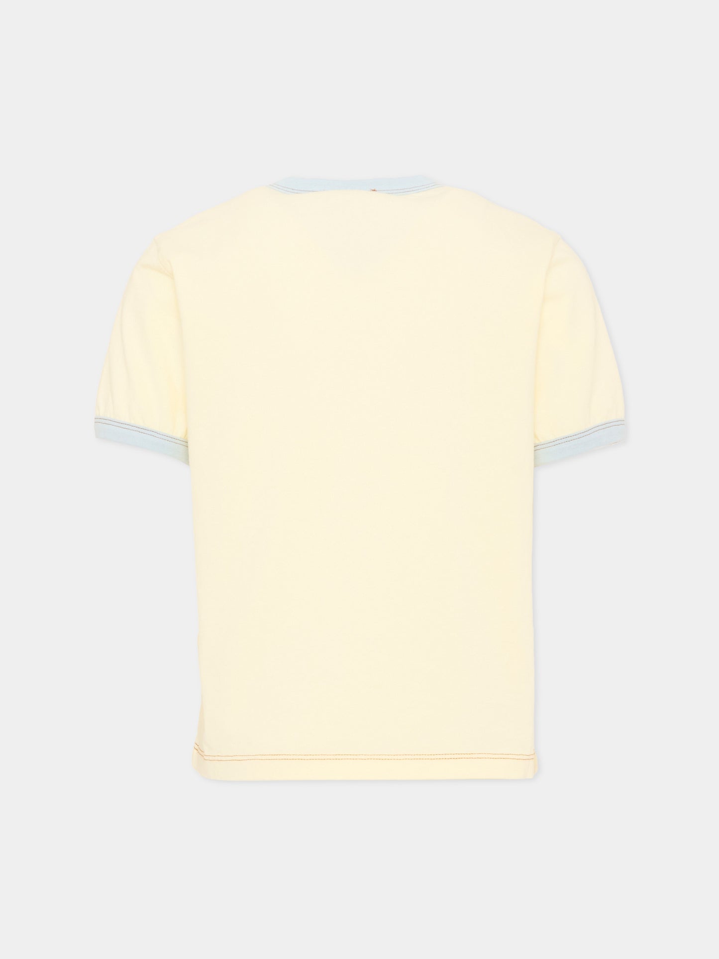 T-Shirt gialla per bambino con stampa,Bonpoint,P06BTSK00002 131A
