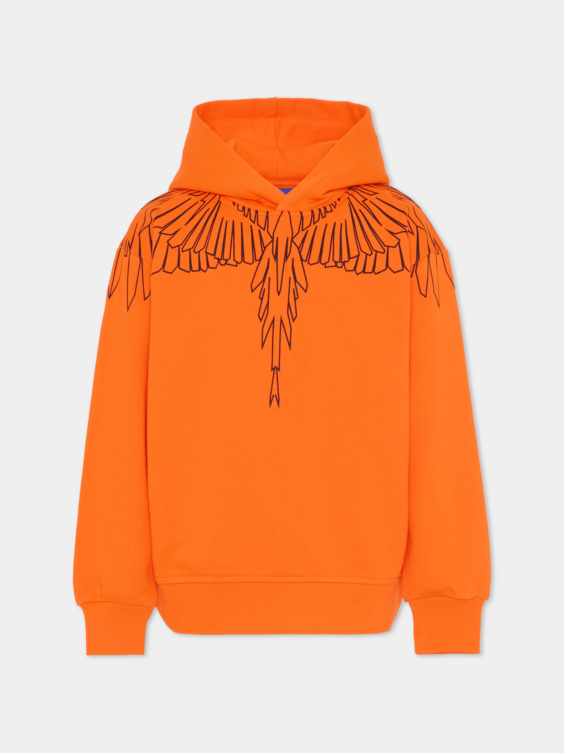 Felpa arancione per bambino con ali,County Of Milan Kids,F5CMJBHS072 030