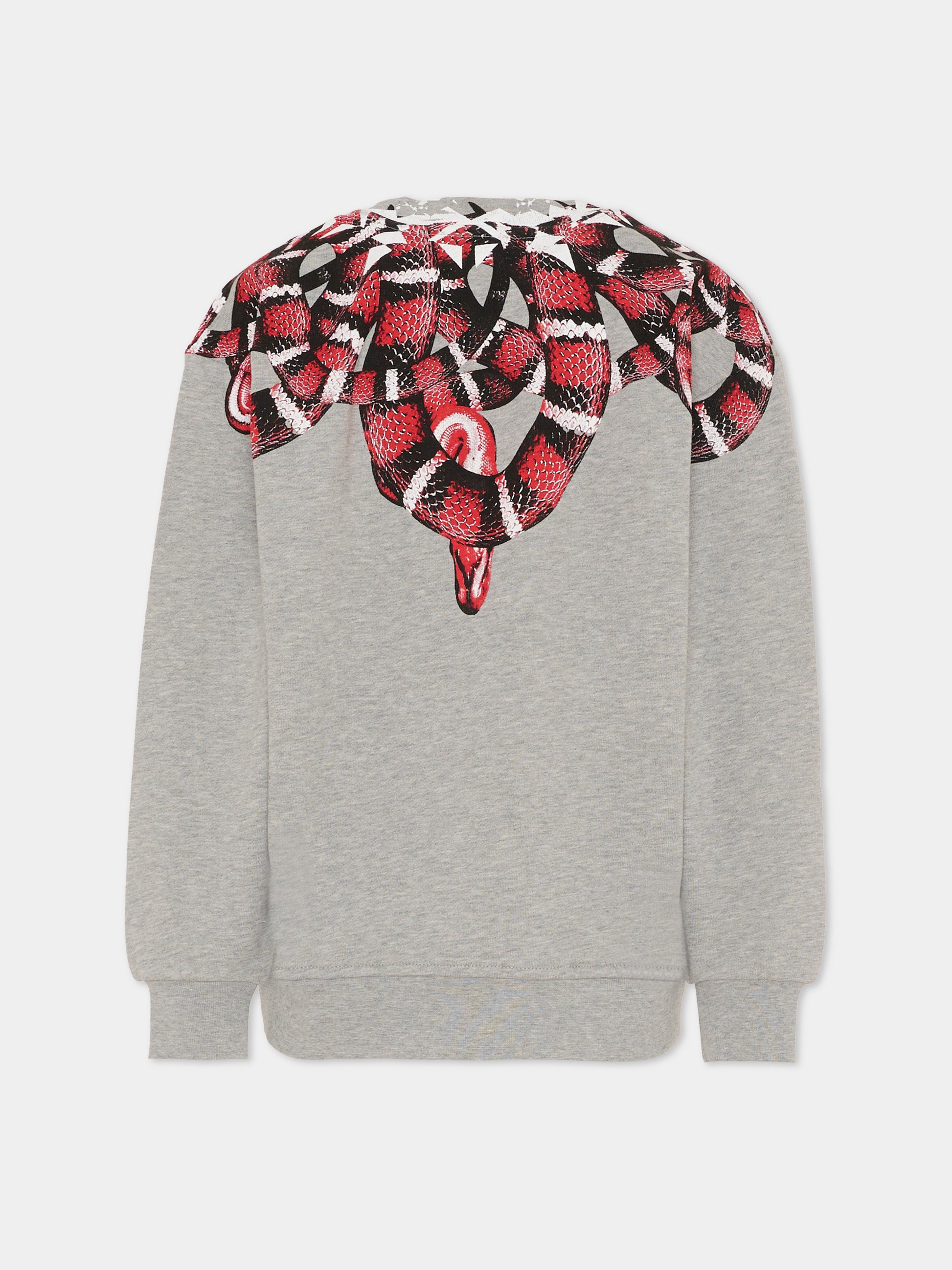 Felpa grigia per bambino con serpente,County Of Milan Kids,F5CMJBSW104 101