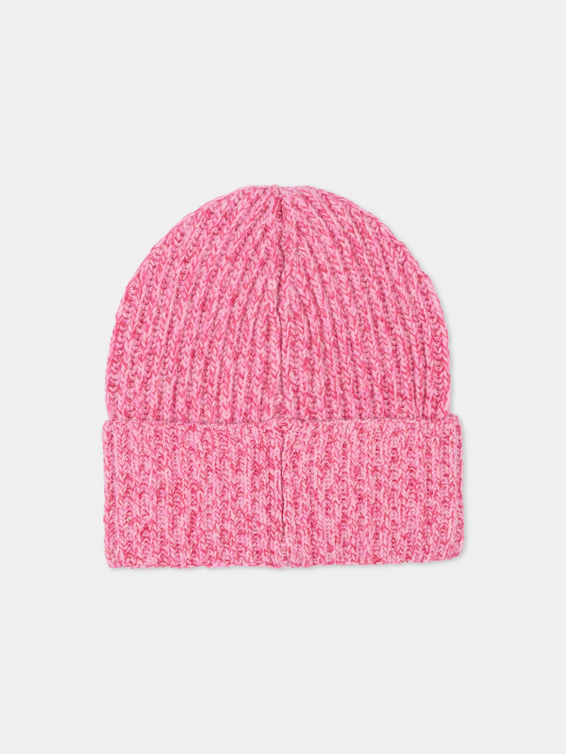 Berretto rosa per bambina con logo,Mc2 Saint Barth,WENG018 00365C