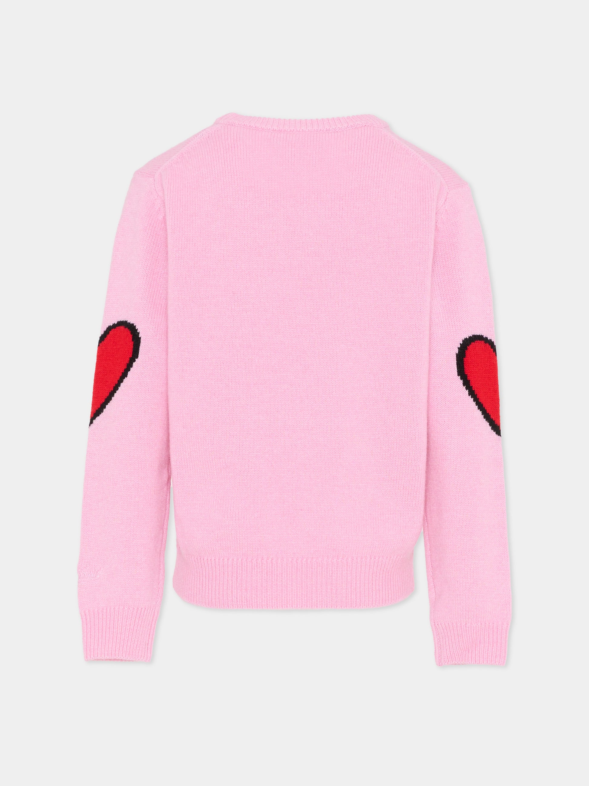 Maglione rosa per bambina con Mafalda,Mc2 Saint Barth,PRC0001 00613G