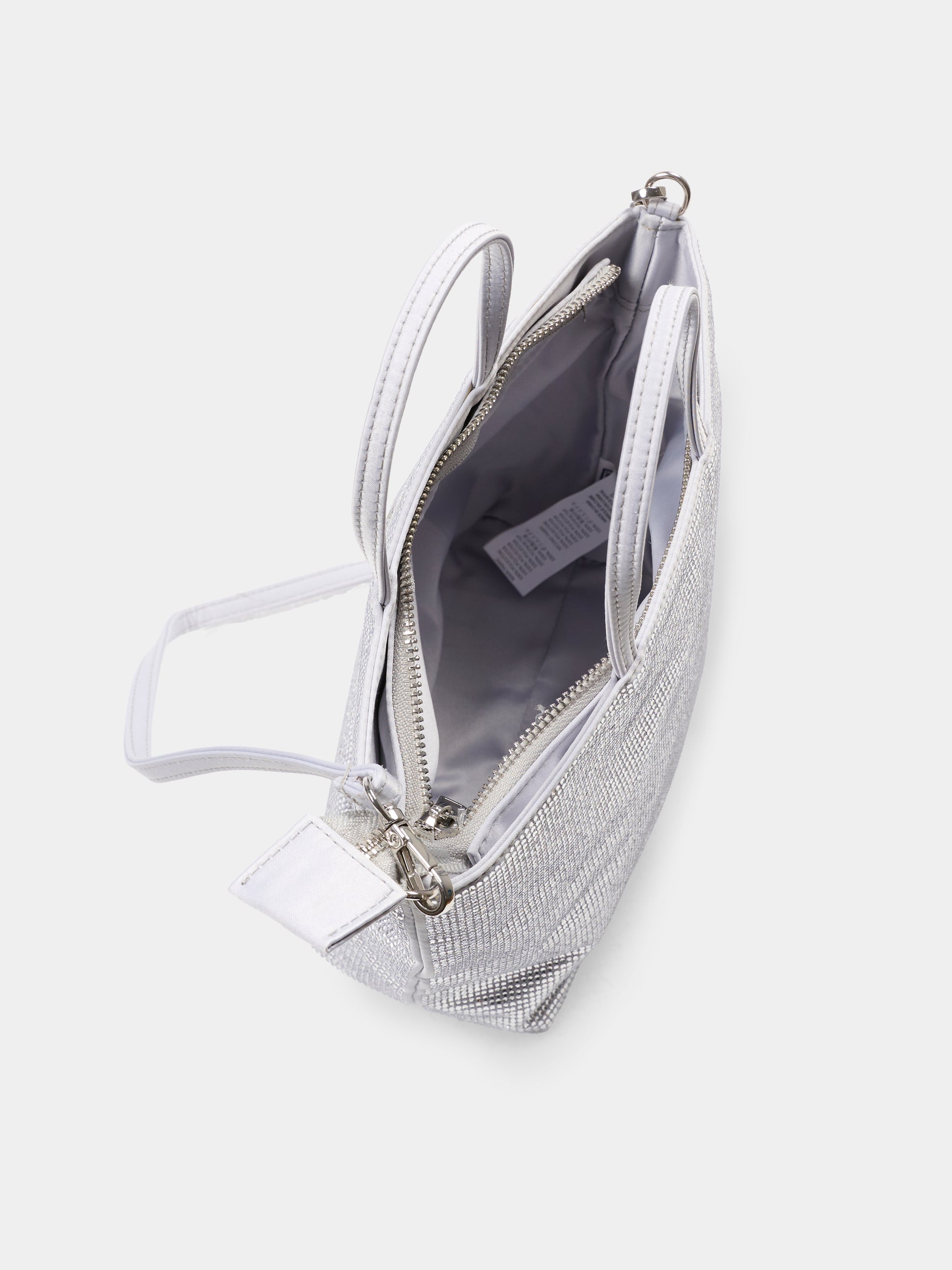 Borsa argento per bambina con strass,Mc2 Saint Barth,SBM0001 01443G