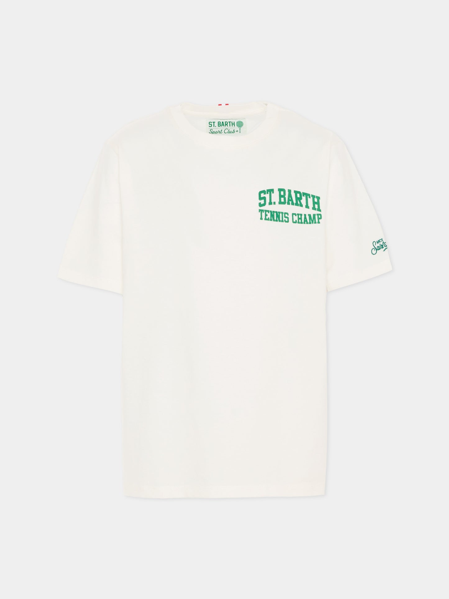 T-shirt avorio per bambino con Snoopy tennista,Mc2 Saint Barth,CAM0001 00627I