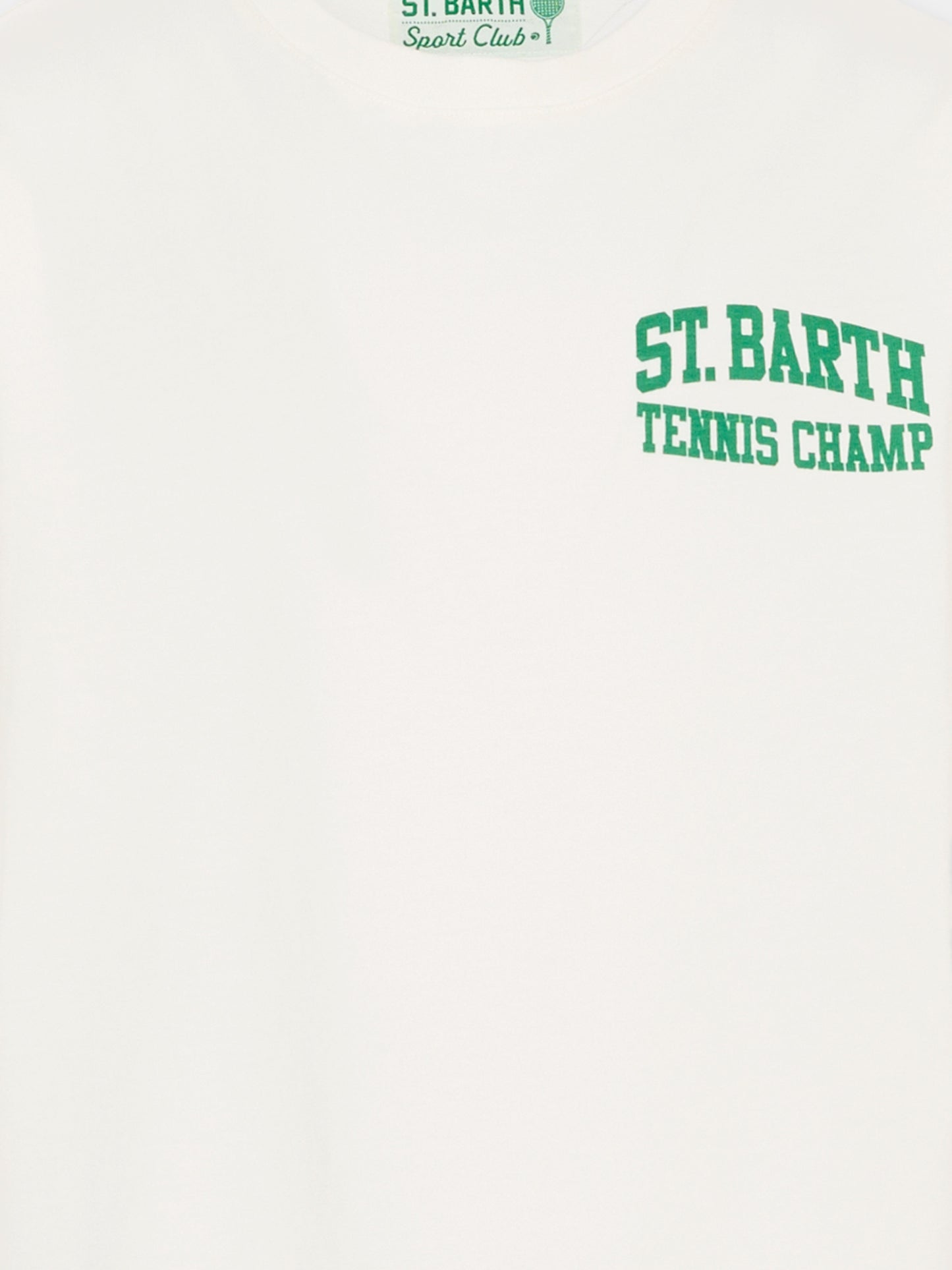 T-shirt avorio per bambino con Snoopy tennista,Mc2 Saint Barth,CAM0001 00627I