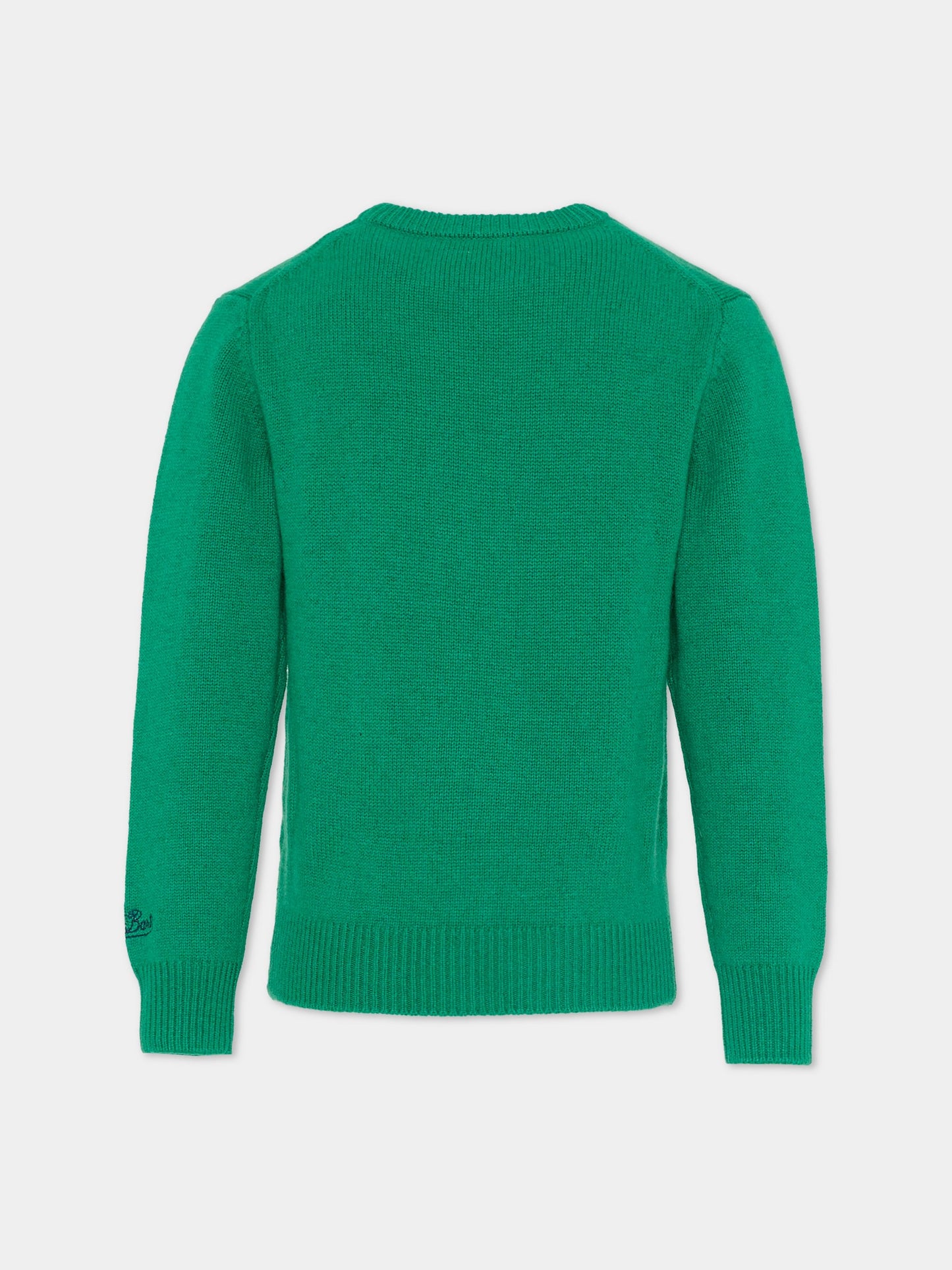 Maglione verde per bambino con Snoopy,Mc2 Saint Barth,DOU0001 09794E