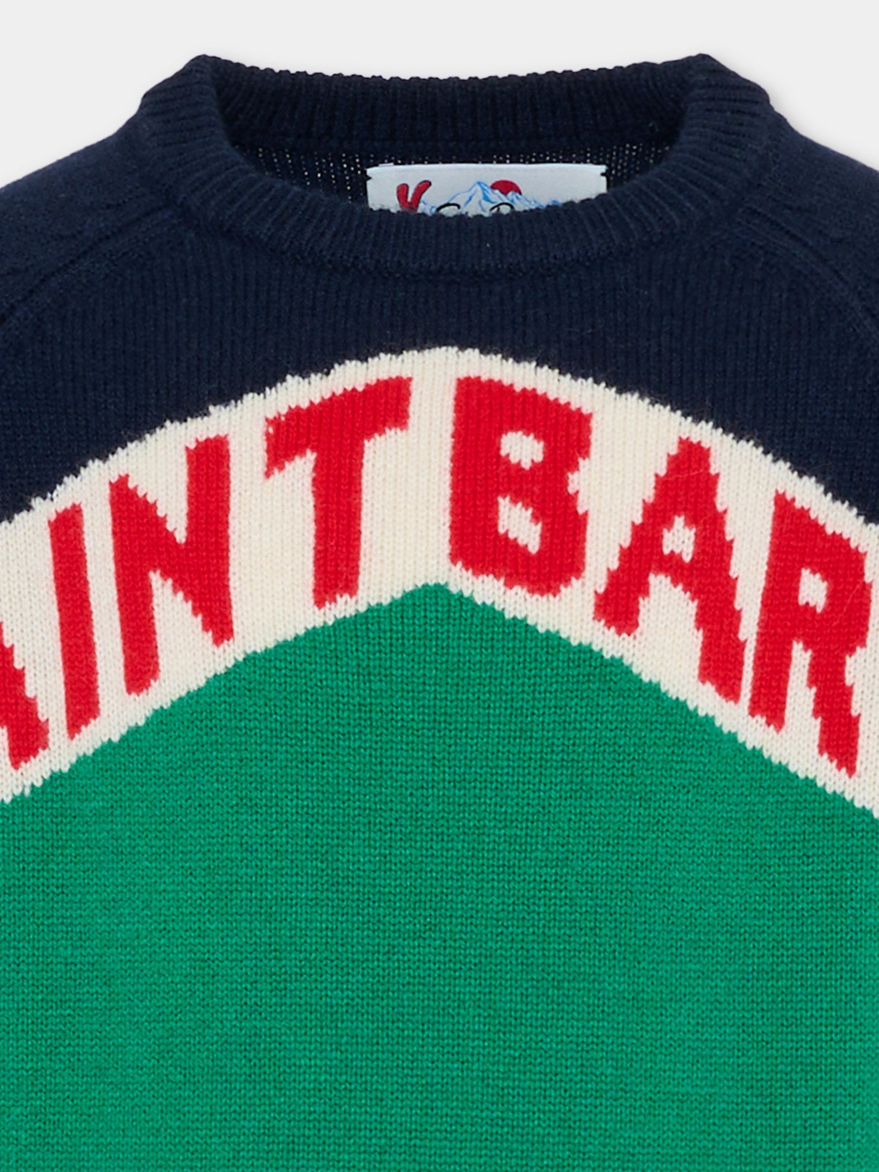 Maglione multicolor per bambino con logo,Mc2 Saint Barth,DOU0002 00257E