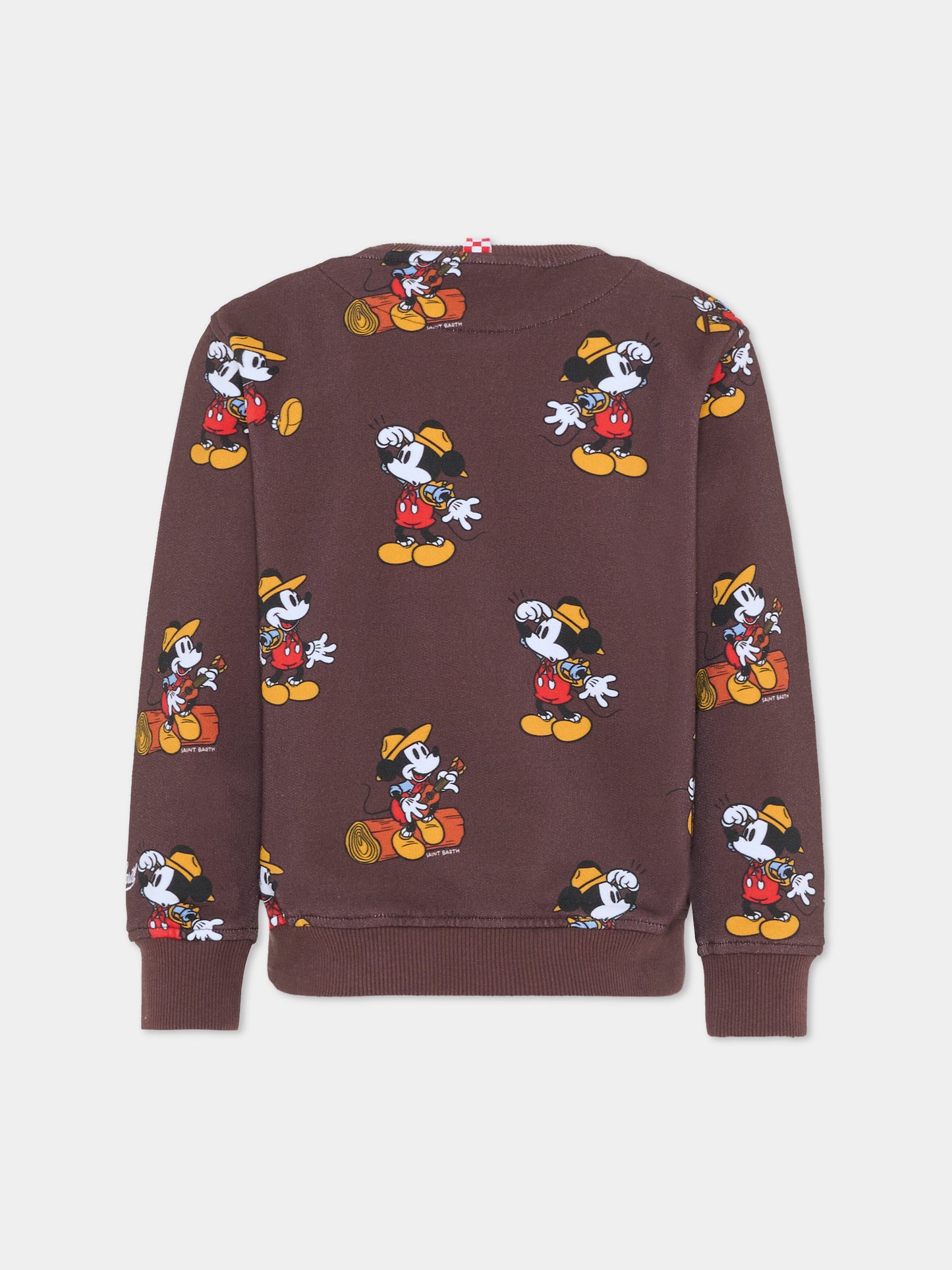 Felpa marrone per bambino con Topolino,Mc2 Saint Barth,HUT0003 00083G