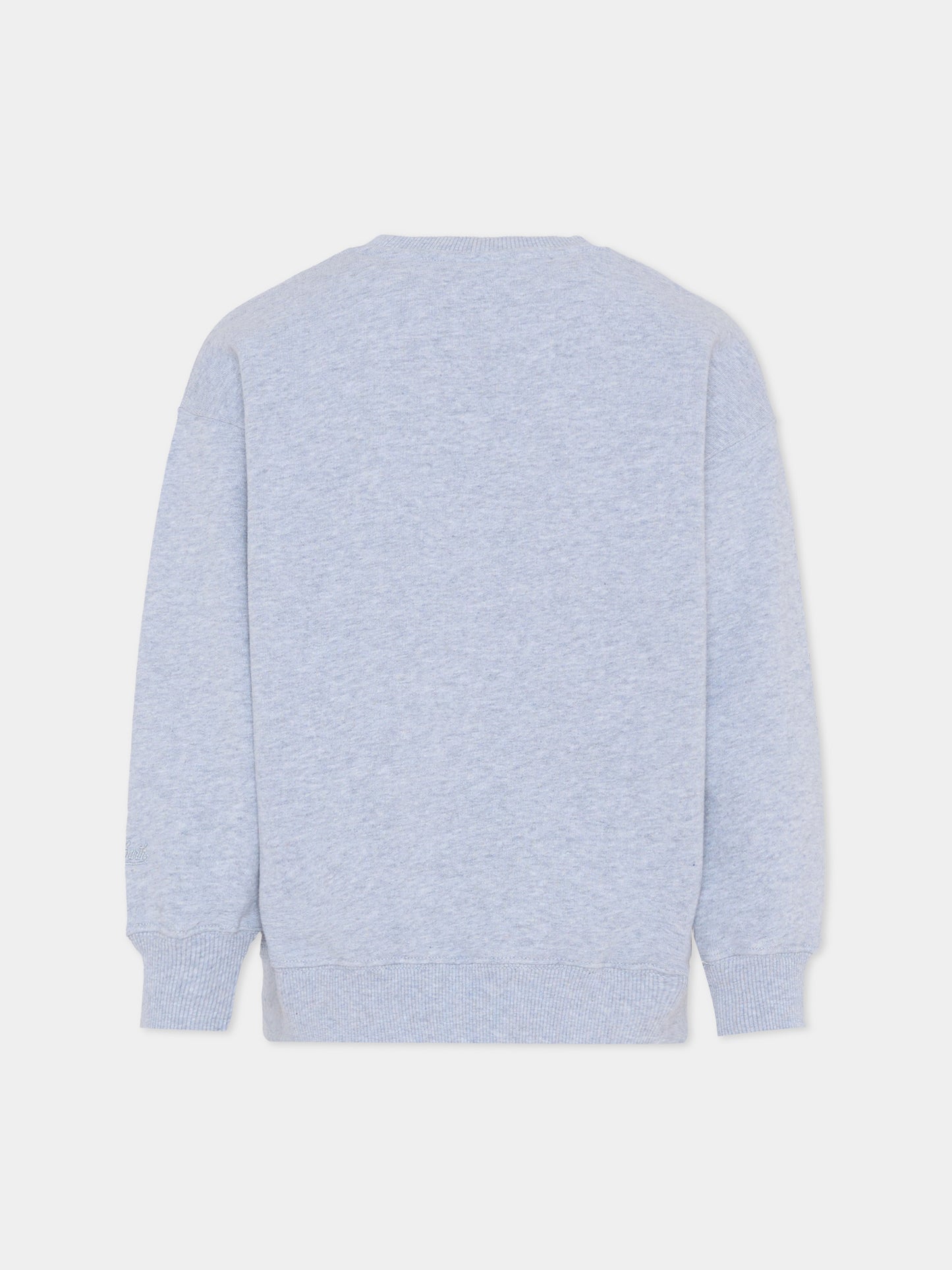 Felpa grigia per bambina con fiocchi,Mc2 Saint Barth,BRN0002 01454I