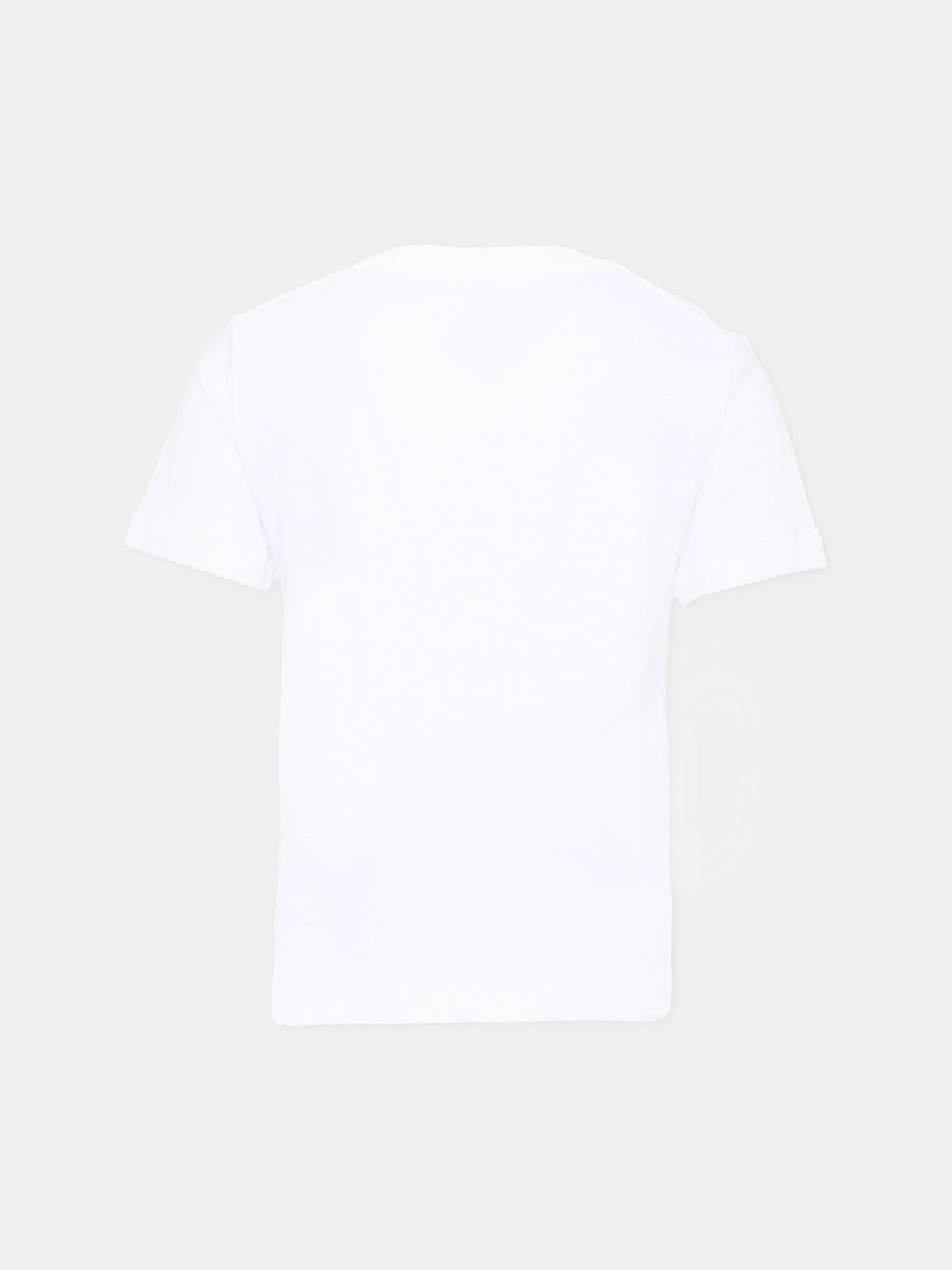 T-Shirt bianca per bambini con logo,Calvin Klein Kids,LV1CKTJA15 YAF