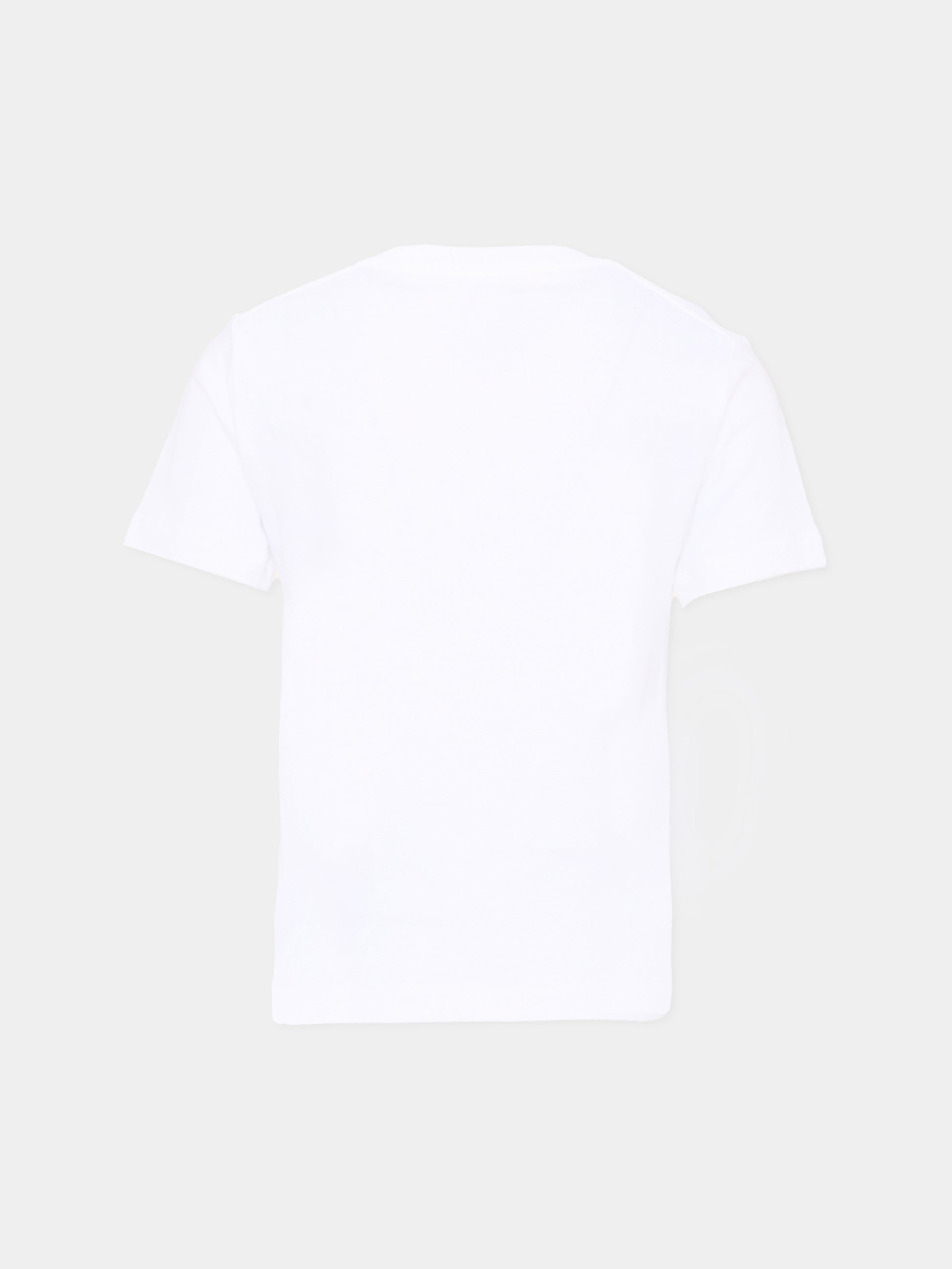 T-Shirt bianca per bambini con logo,Calvin Klein Kids,LV1CKTJA15 YAF