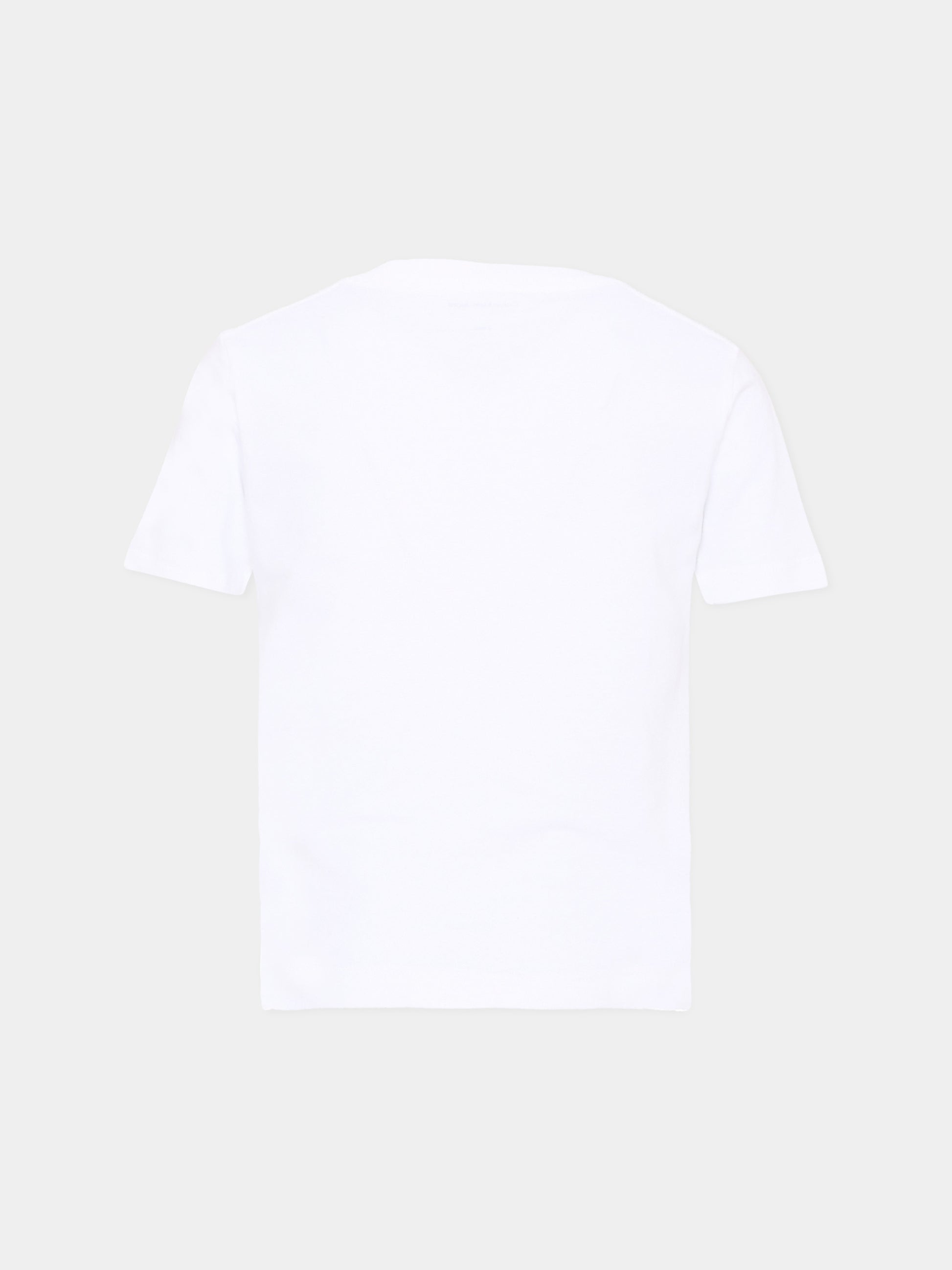 T-Shirt bianca per bambini con logo,Calvin Klein Kids,LV1CKTJA16 YAF