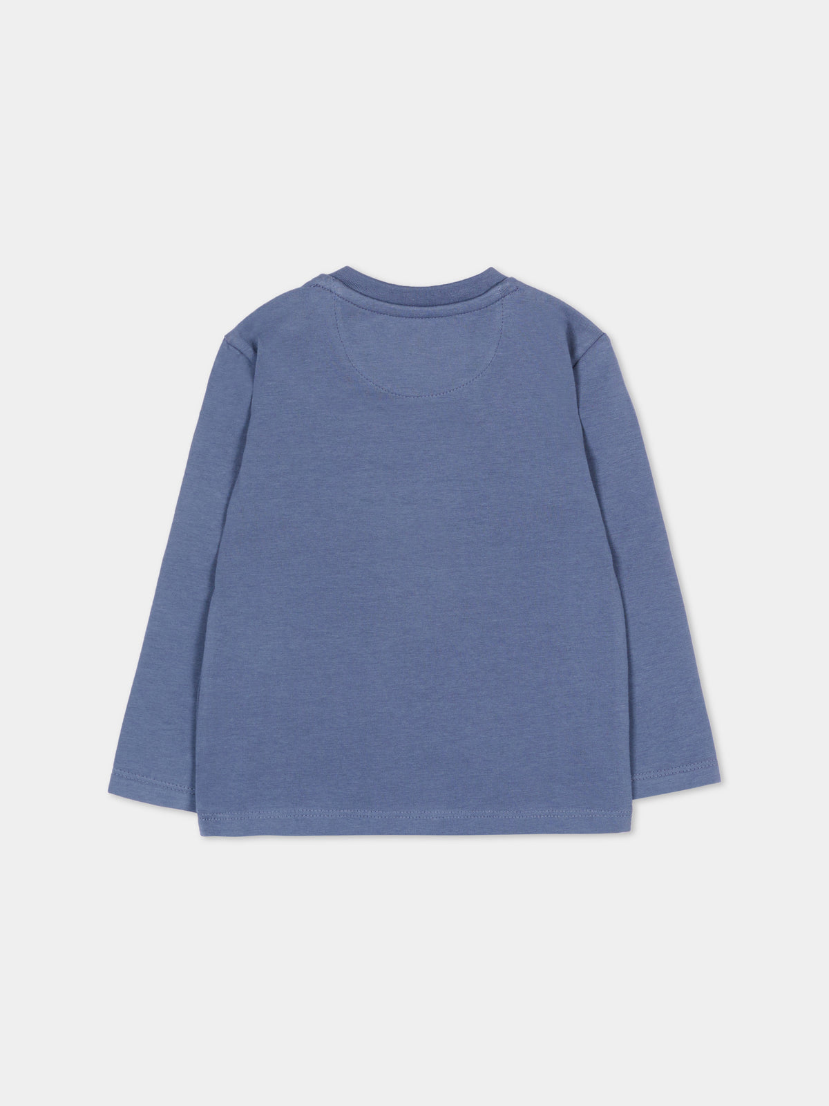 T-Shirt blu per neonato con logo,Calvin Klein Kids,LV1CKTJA49 CHX