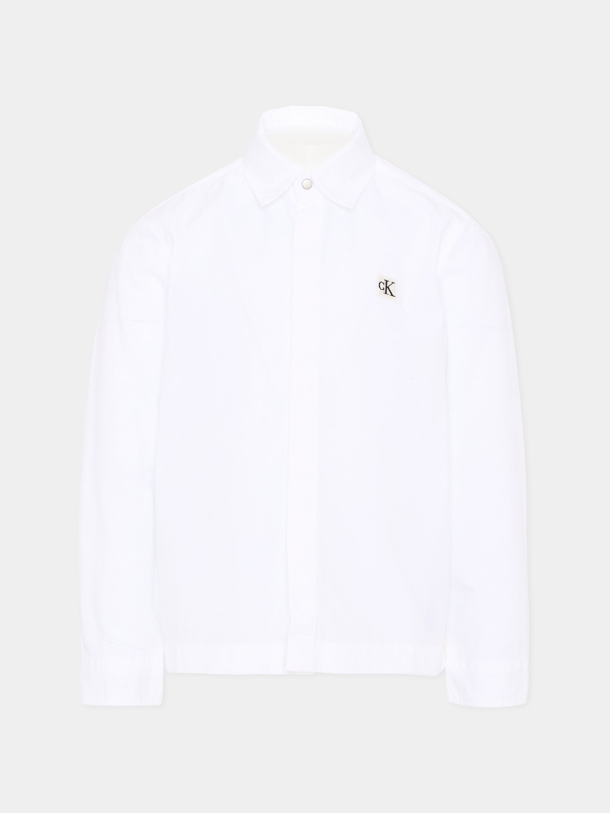 Camicia bianca per bambino con logo,Calvin Klein Kids,LVCKTJB19B YAF