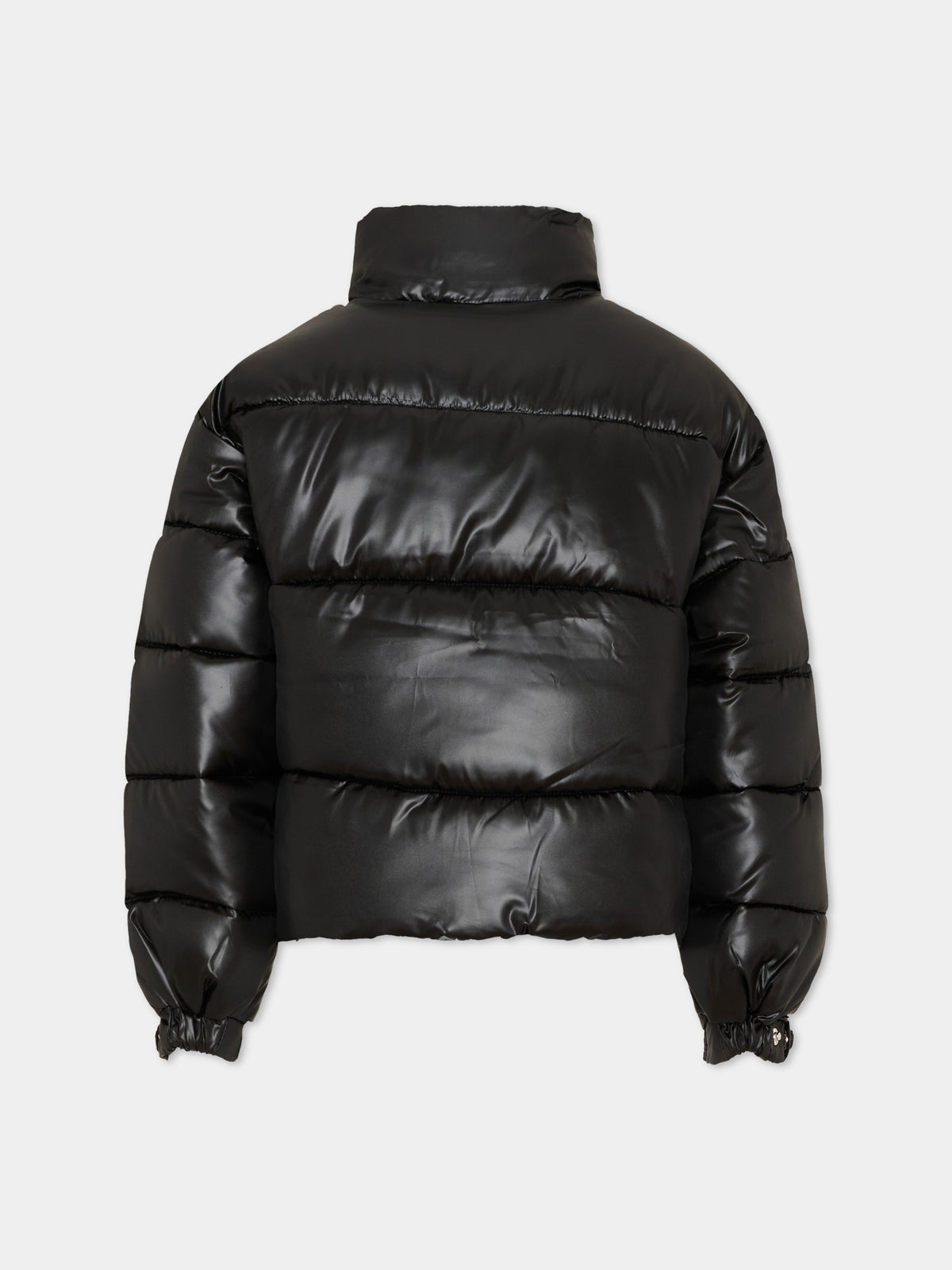 Piumino nero per bambina con logo,Calvin Klein Kids,LVCKTJM01G BEH