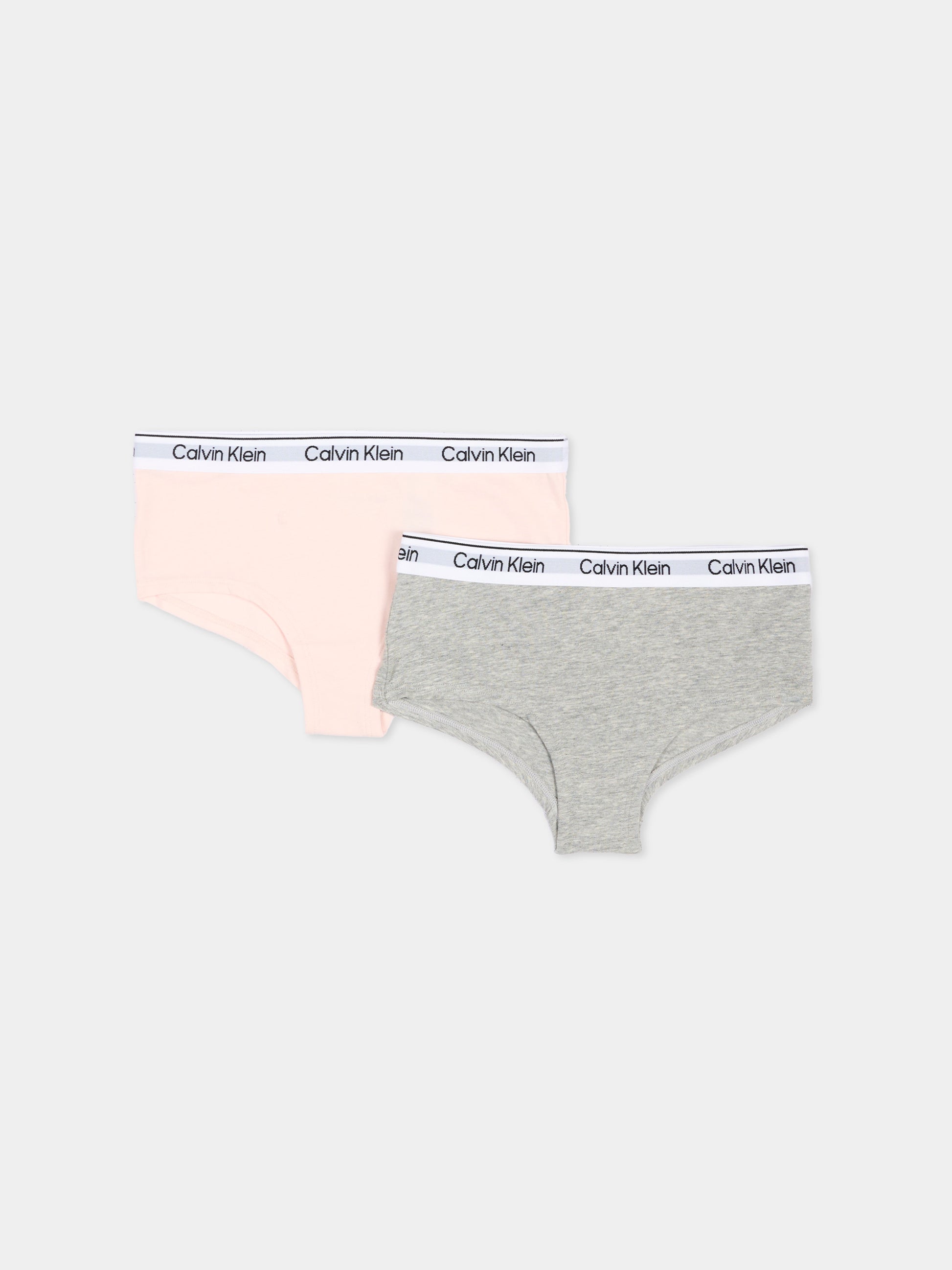 Slip rosa per bambina con logo,Calvin Klein Kids,G80G800727 0VX