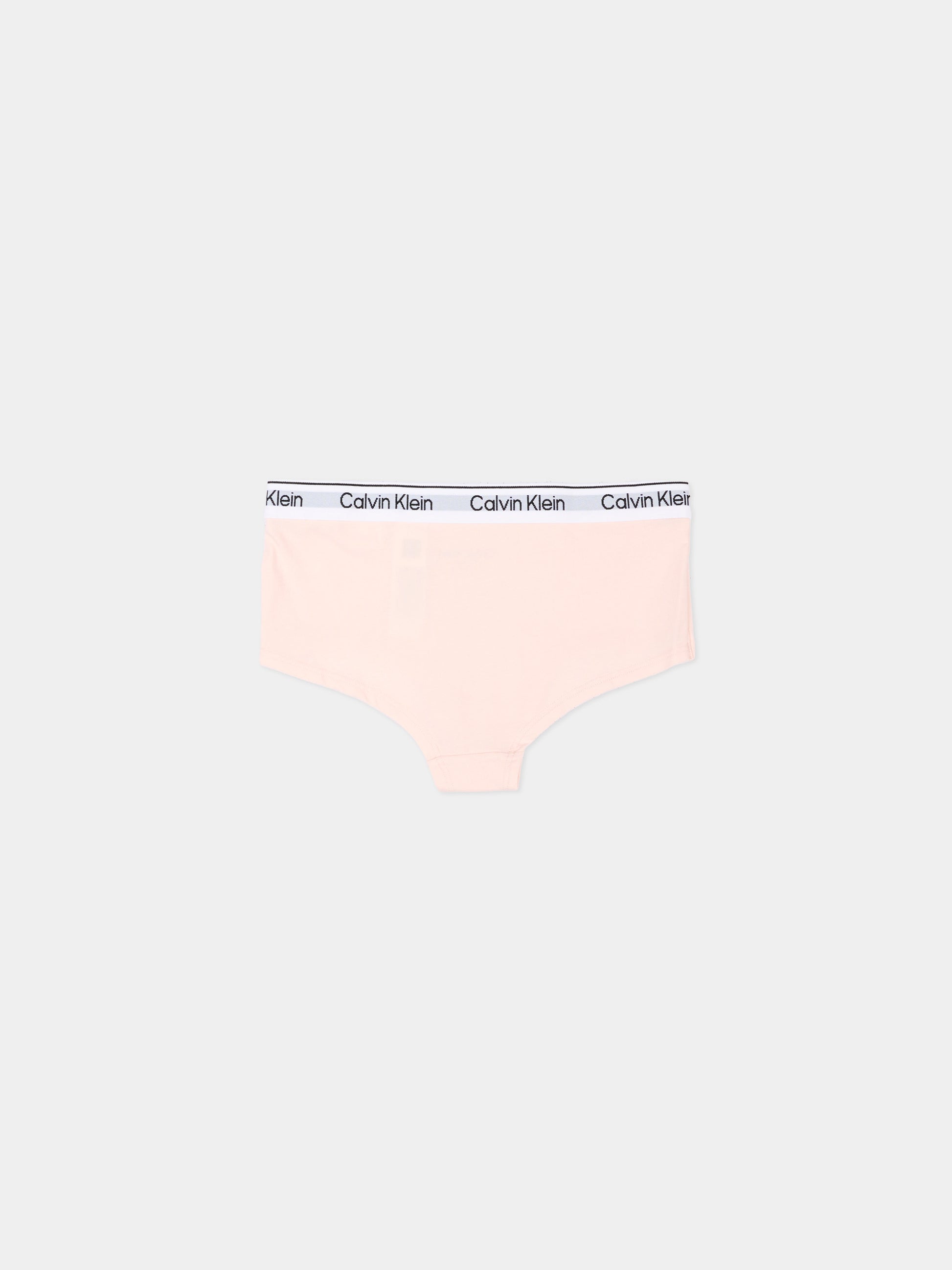 Slip rosa per bambina con logo,Calvin Klein Kids,G80G800727 0VX