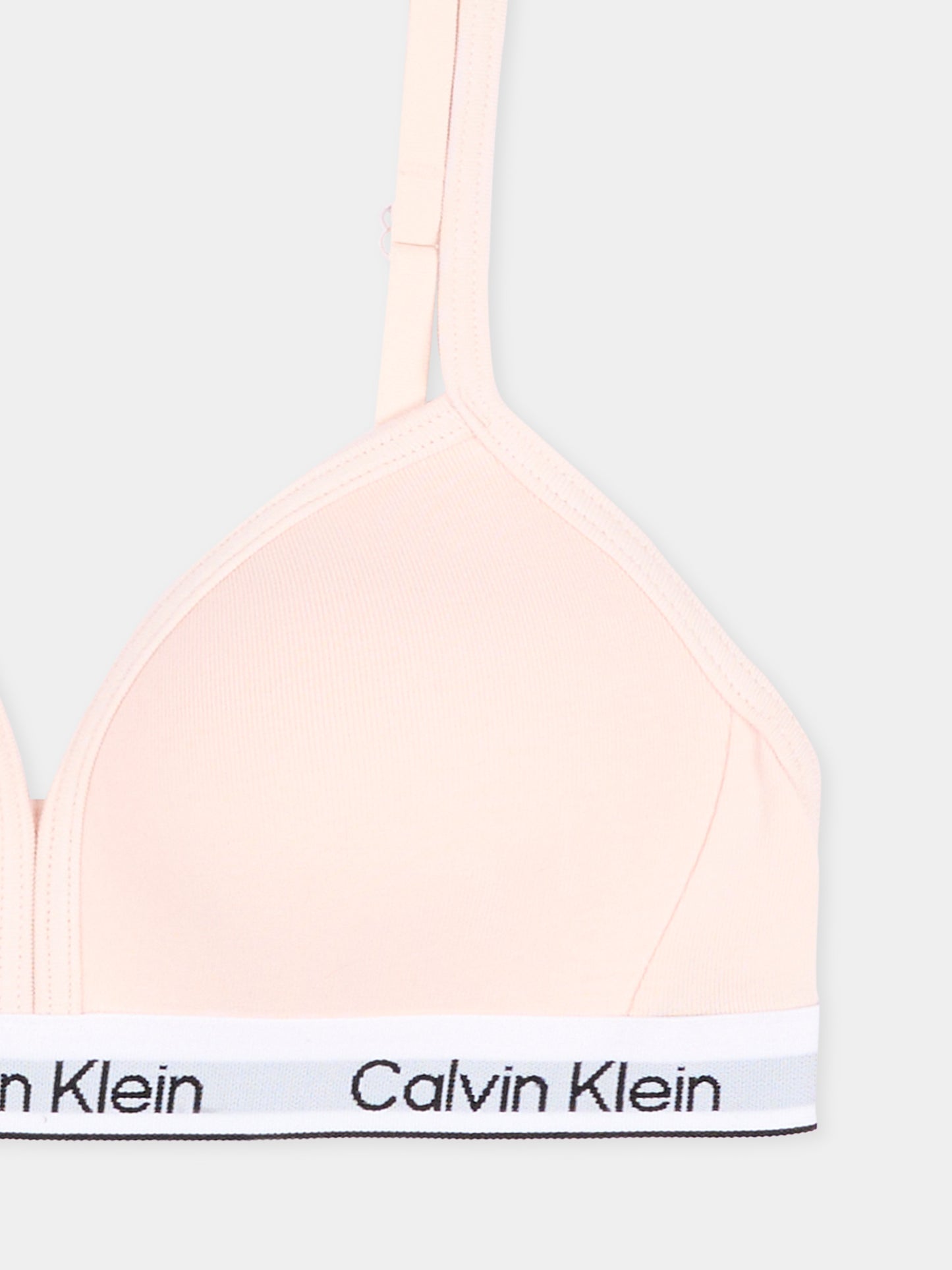 Reggiseno rosa per bambina con logo,Calvin Klein Kids,G80G800746 TGE
