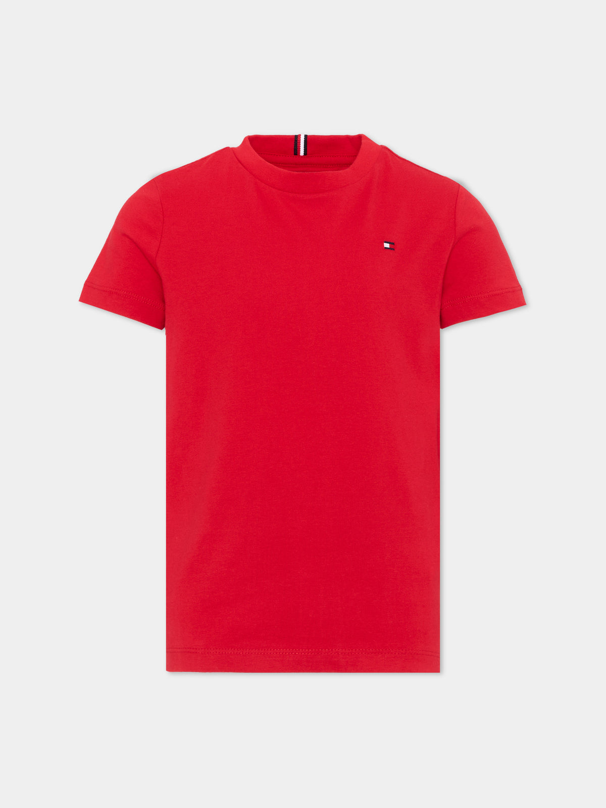 T-shirt rossa per bambino con logo,Tommy Hilfiger Junior,KB0KB10591 XLG