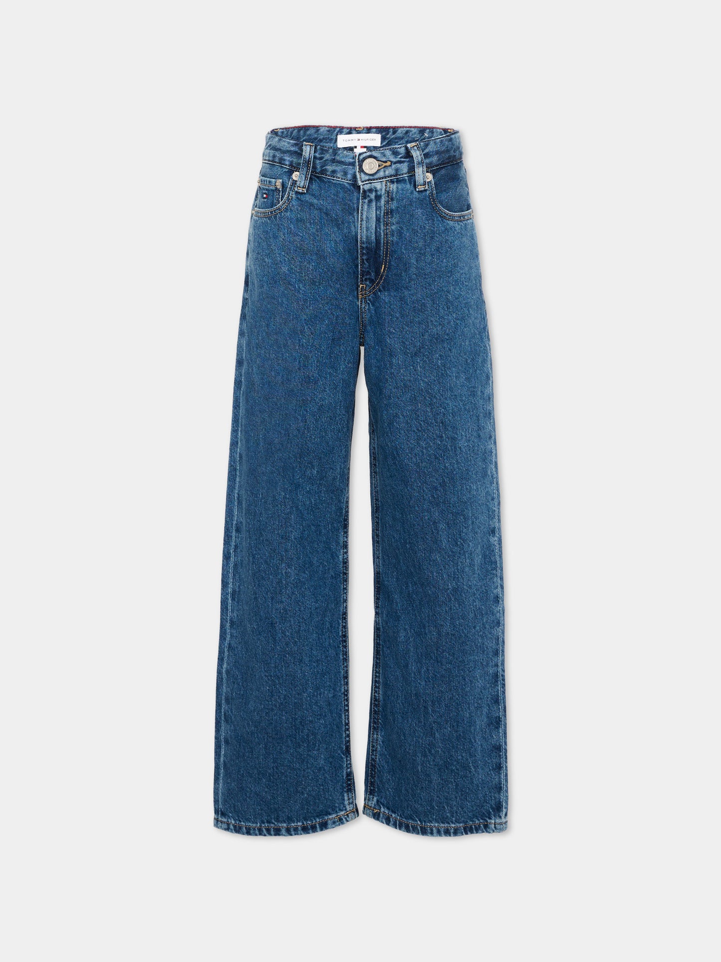 Jeans denim per bambino con bandiera,Tommy Hilfiger Junior,KB0KB10597 1A4