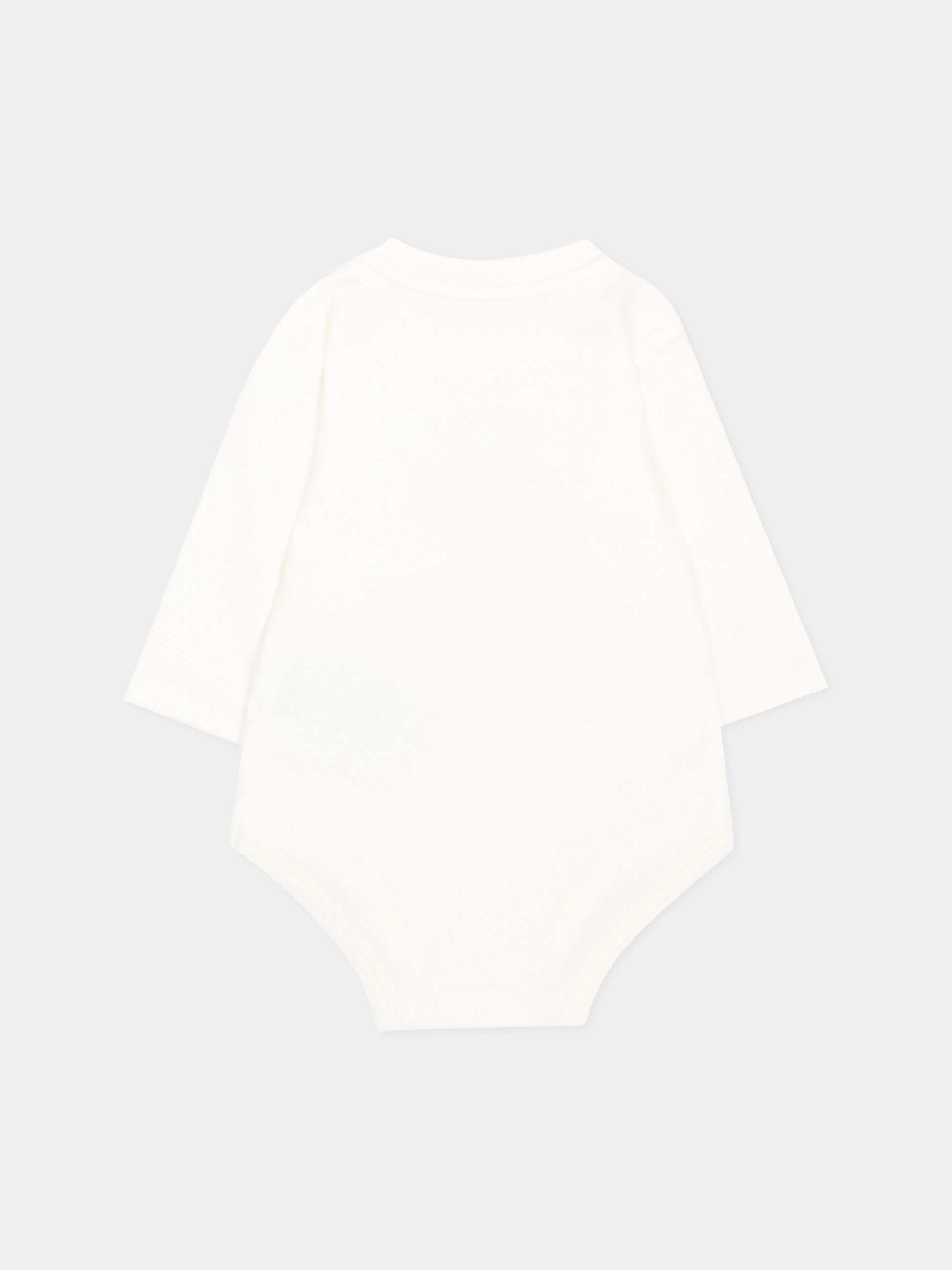 Set body avorio per neonati con renna,Moncler Kids,L2951 8P00002 8392E 034