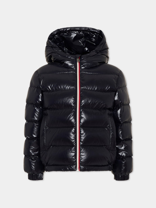 Piumino blu New Aubert per bambini con logo,Moncler Kids,L2954 1A00035 597Z8 742