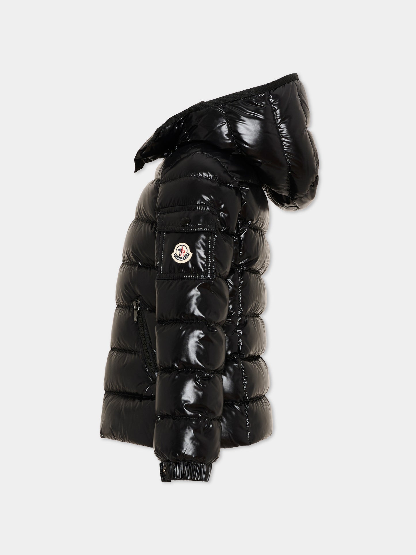 Piumino nero Bady per bambina,Moncler Kids,L2954 1A52710 68950 999