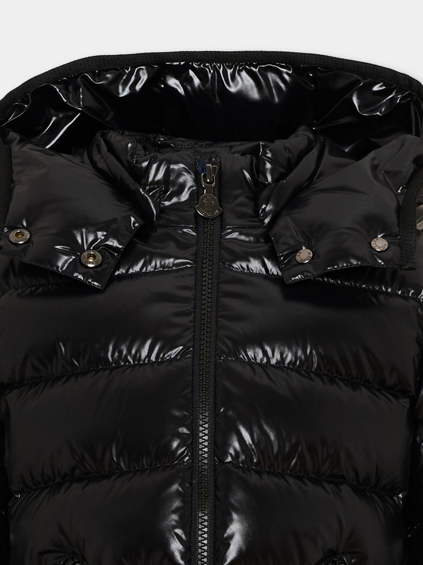 Piumino nero Bady per bambina,Moncler Kids,L2954 1A52710 68950 999