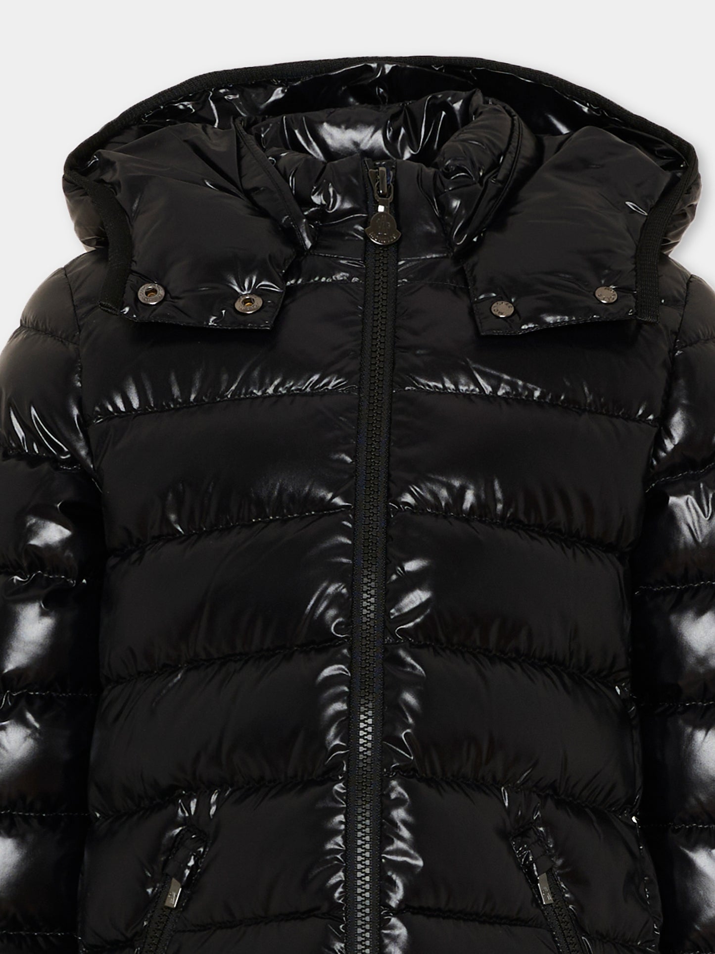 Piumino nero Moka per bambina con logo,Moncler Kids,L2954 1C50110 68950 999